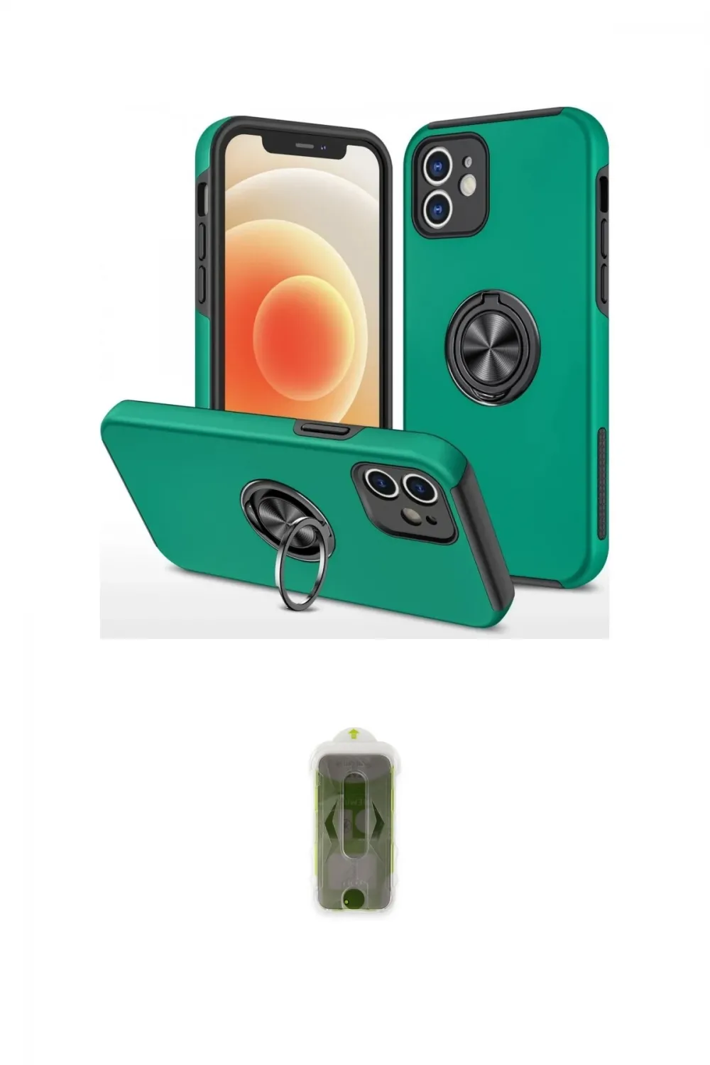 ieg™ iPhone 12 Kılıf Odak Form Prime - Siyah Joko Magic 5D Hayalet Cam