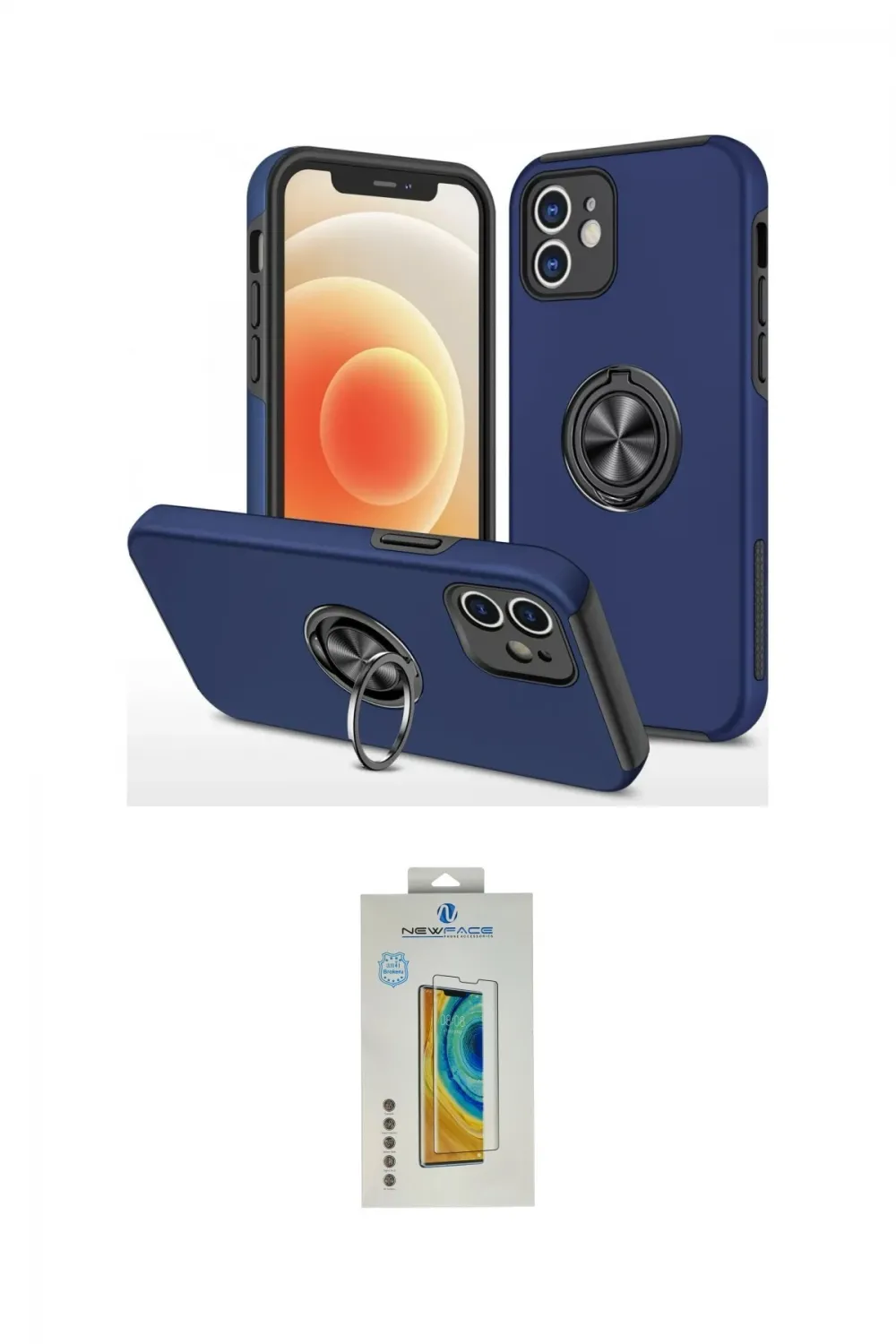 ieg™ iPhone 12 Kılıf Odak Form Prime - Siyah Polymer Nano Ekran Koruyucu