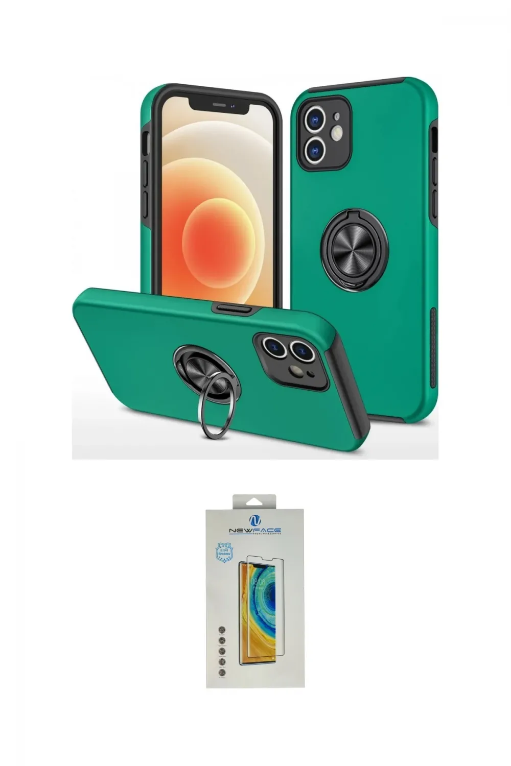 ieg™ iPhone 12 Kılıf Odak Form Prime - Siyah Polymer Nano Ekran Koruyucu
