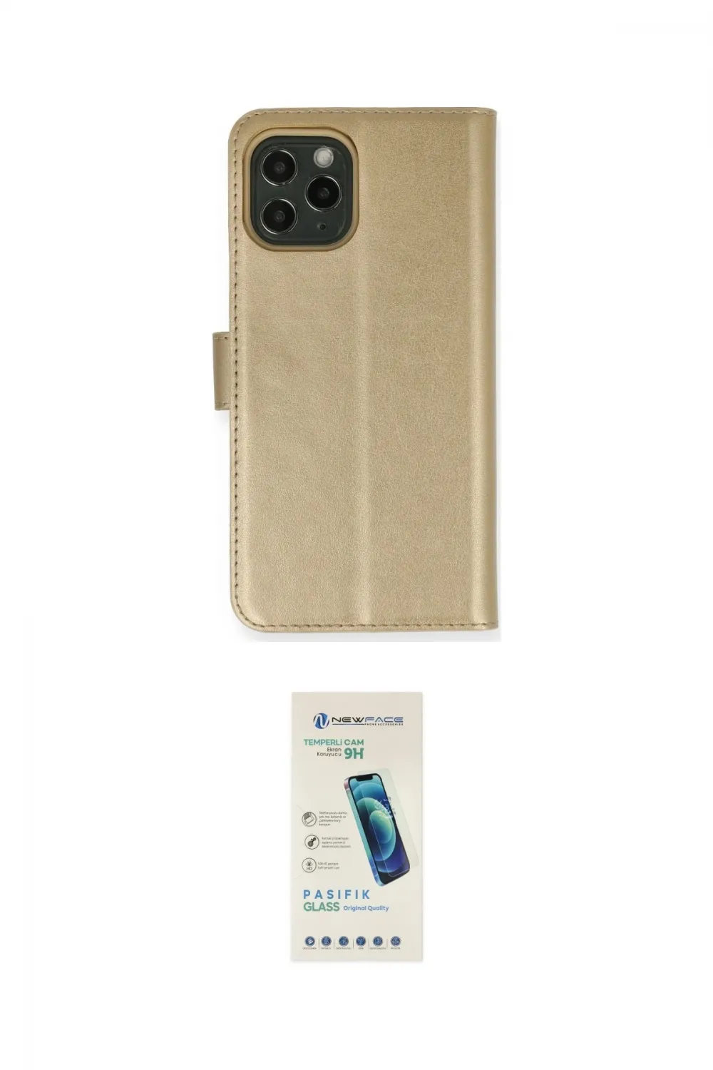 ieg™ iPhone 12 Kılıf Siluet Işık Serisi - Şeffaf Pasifik Cam Ekran Koruyucu