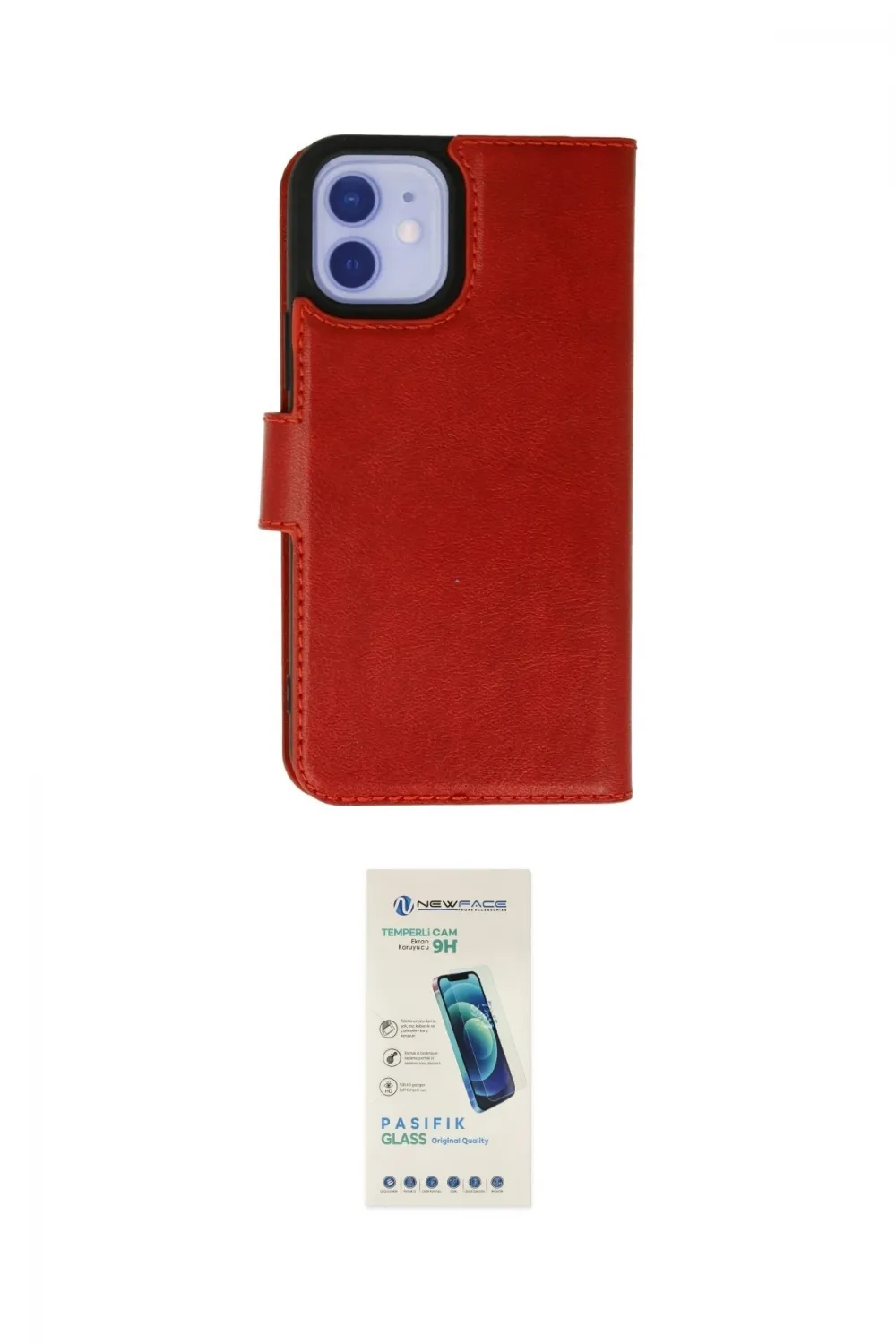 ieg™ iPhone 12 Kılıf Siluet Işık Serisi - Şeffaf Pasifik Cam Ekran Koruyucu