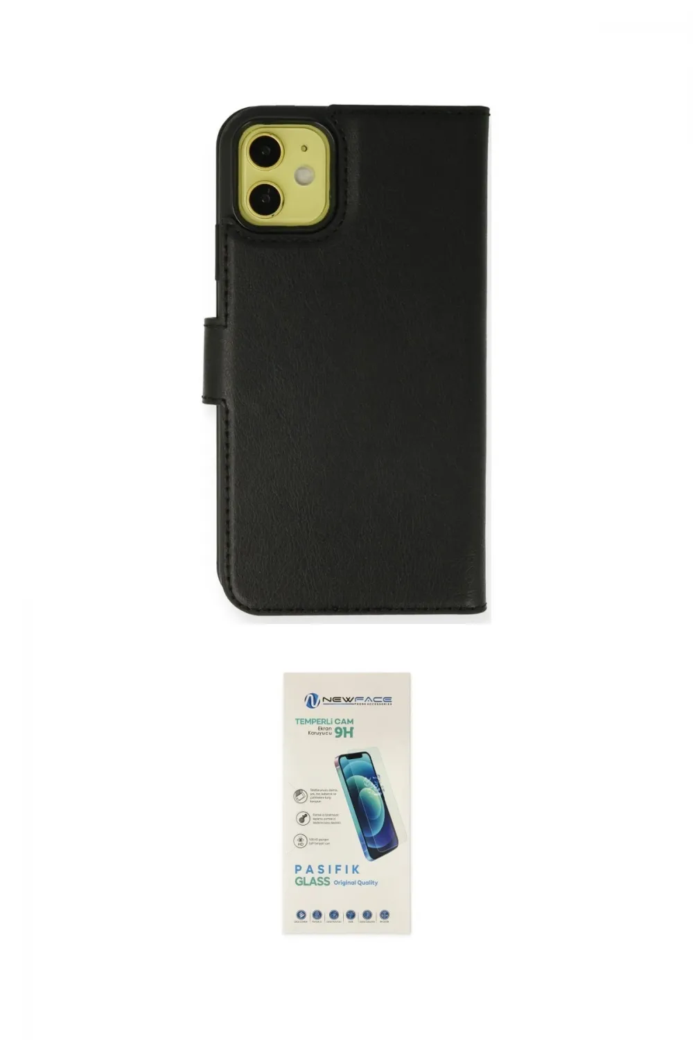 ieg™ iPhone 12 Kılıf Siluet Işık Serisi - Şeffaf Pasifik Cam Ekran Koruyucu