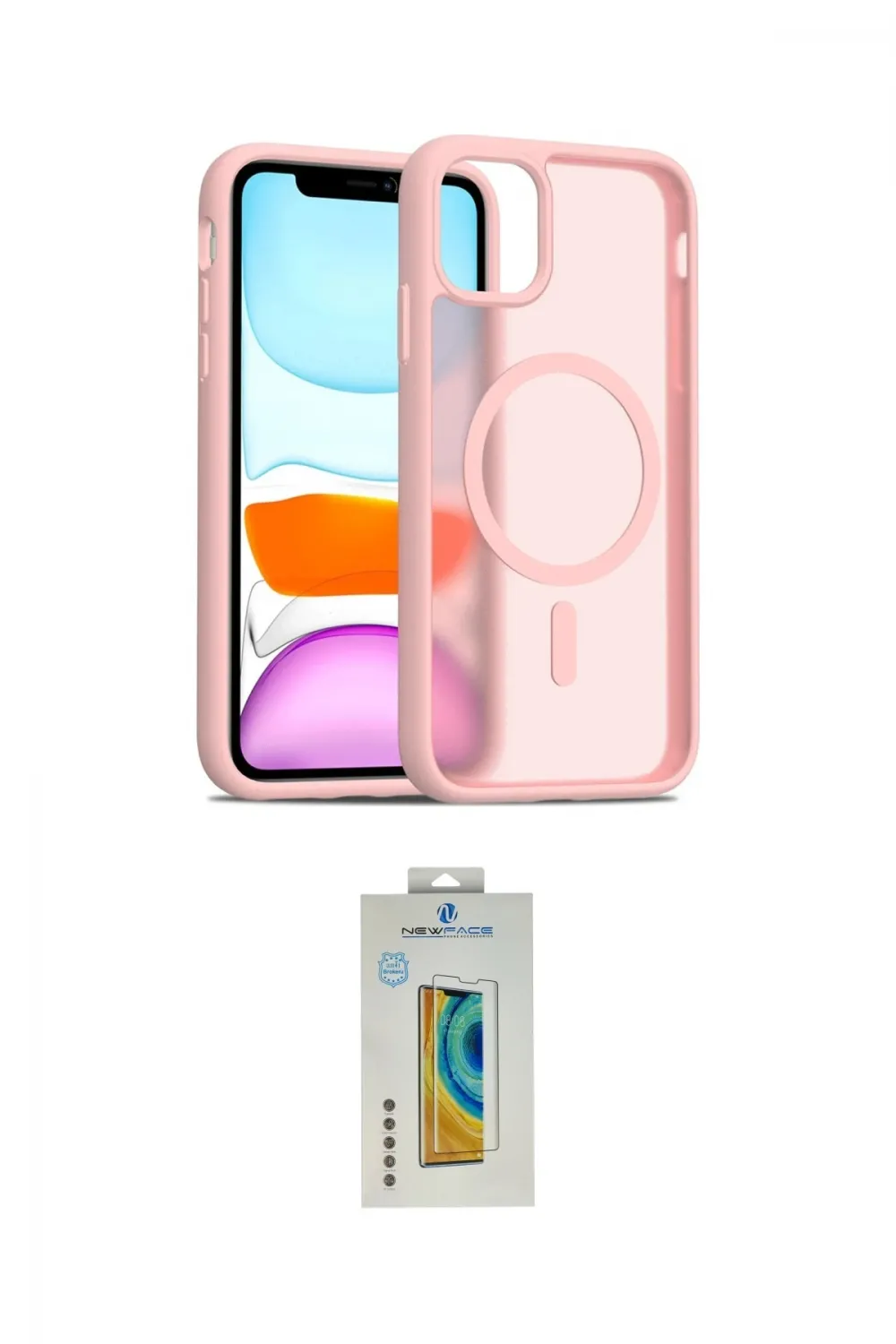 ieg™ iPhone 12 Kılıf Siluet Minimal Prime - Siyah Polymer Nano Ekran Koruyucu