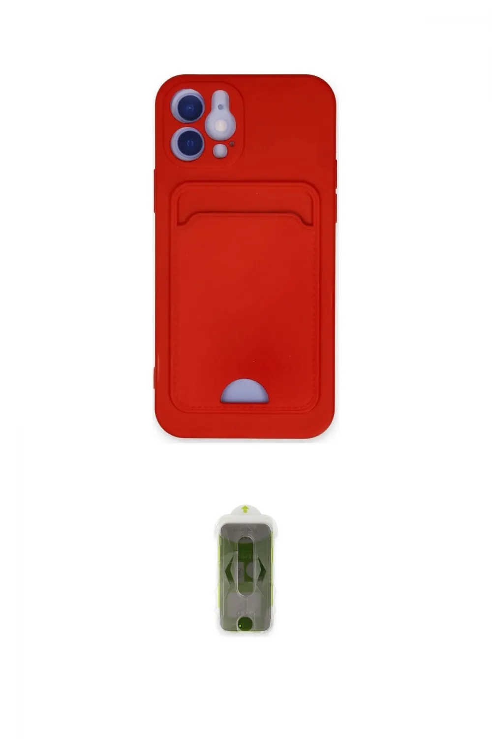 ieg™ iPhone 12 Kılıf Vadi Çizgi Prime - Siyah Joko Magic 5D Hayalet Cam
