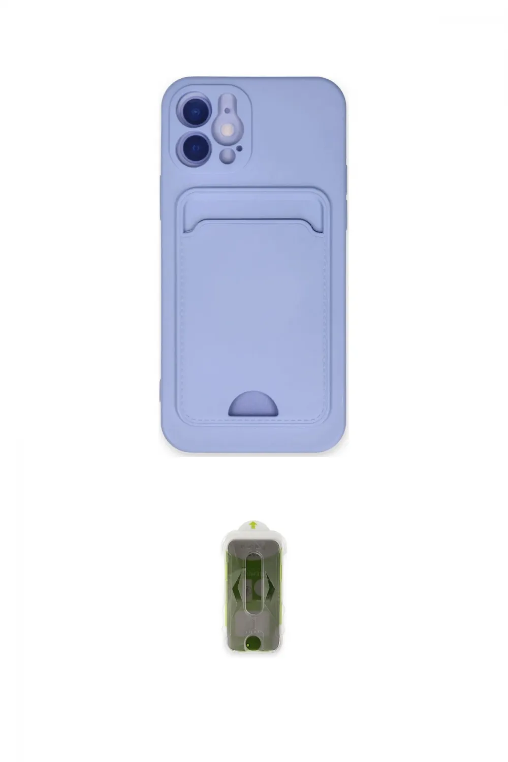 ieg™ iPhone 12 Kılıf Vadi Çizgi Prime - Siyah Joko Magic 5D Hayalet Cam