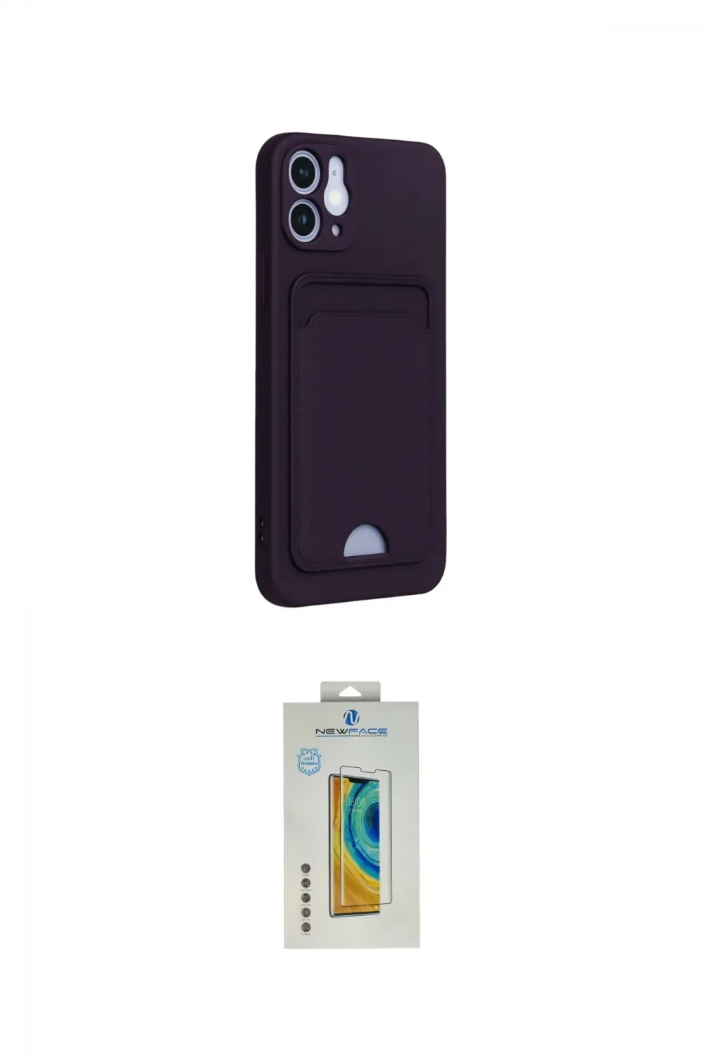 ieg™ iPhone 12 Kılıf Vadi Çizgi Prime - Siyah Polymer Nano Ekran Koruyucu