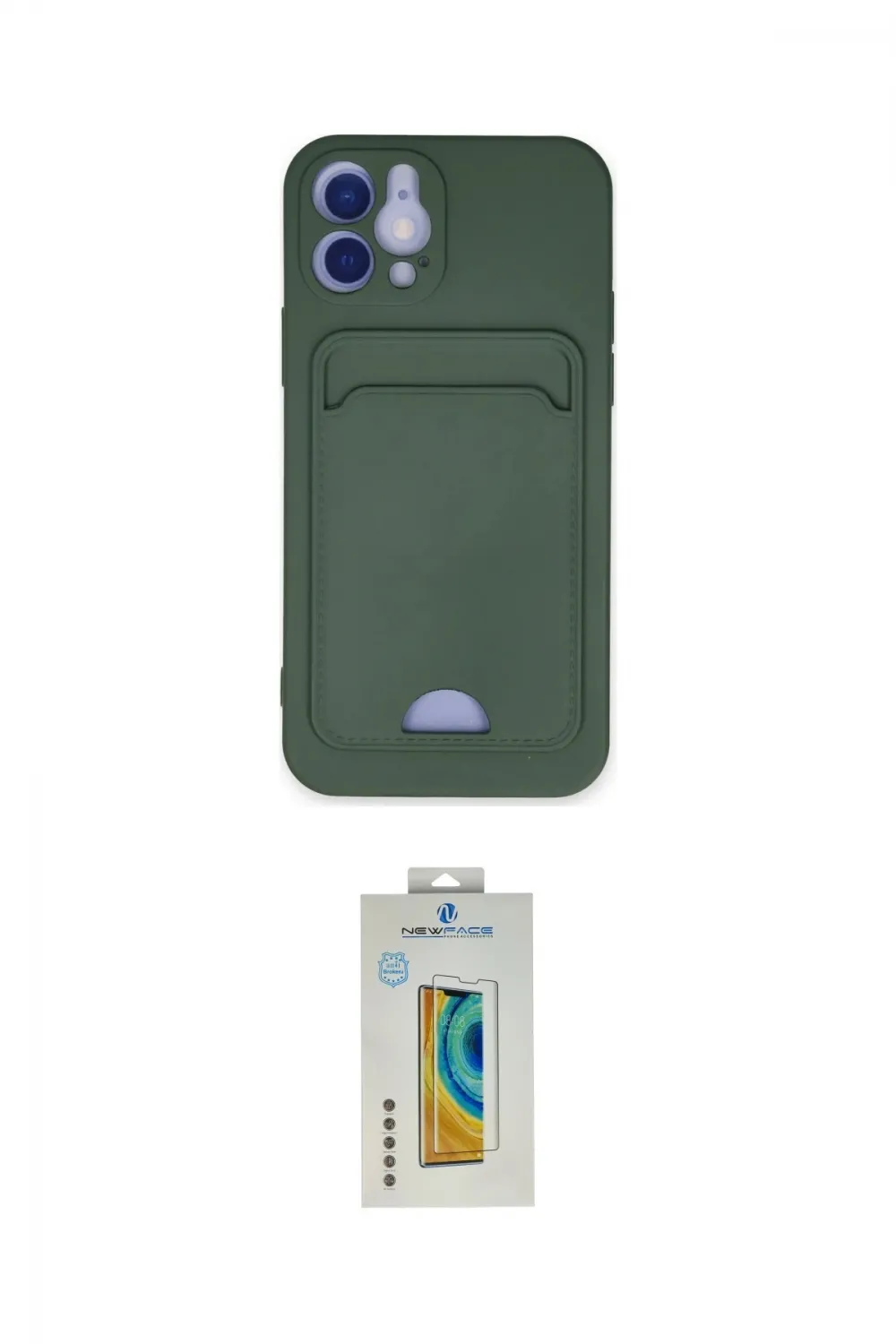 ieg™ iPhone 12 Kılıf Vadi Çizgi Prime - Siyah Polymer Nano Ekran Koruyucu