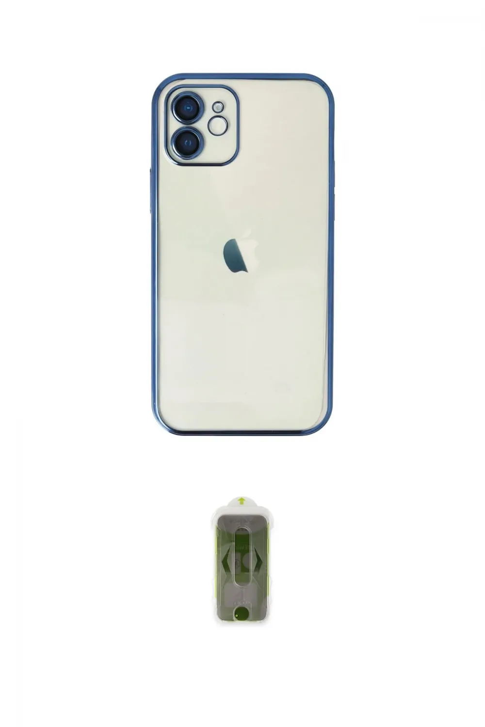 ieg™ iPhone 12 Kılıf Vadi Minimal - Siyah Joko Magic 5D Hayalet Cam