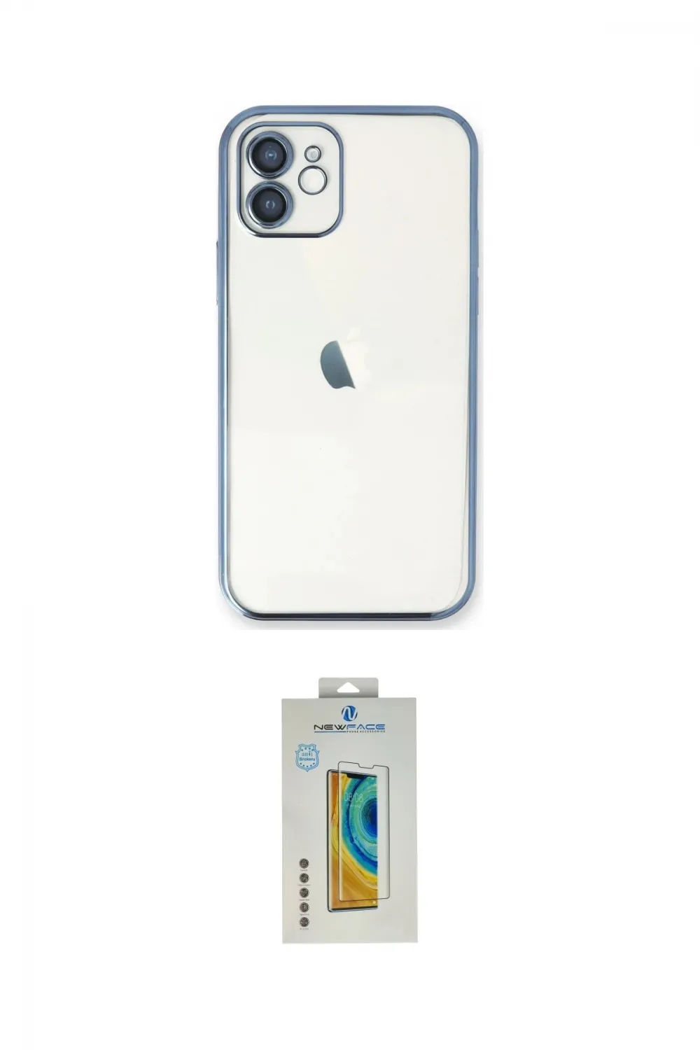 ieg™ iPhone 12 Kılıf Vadi Minimal - Siyah Polymer Nano Ekran Koruyucu