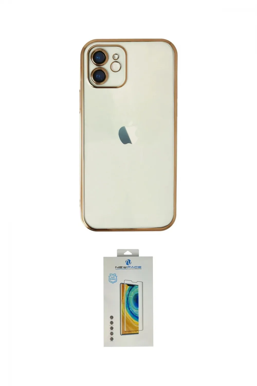 ieg™ iPhone 12 Kılıf Vadi Minimal - Siyah Polymer Nano Ekran Koruyucu