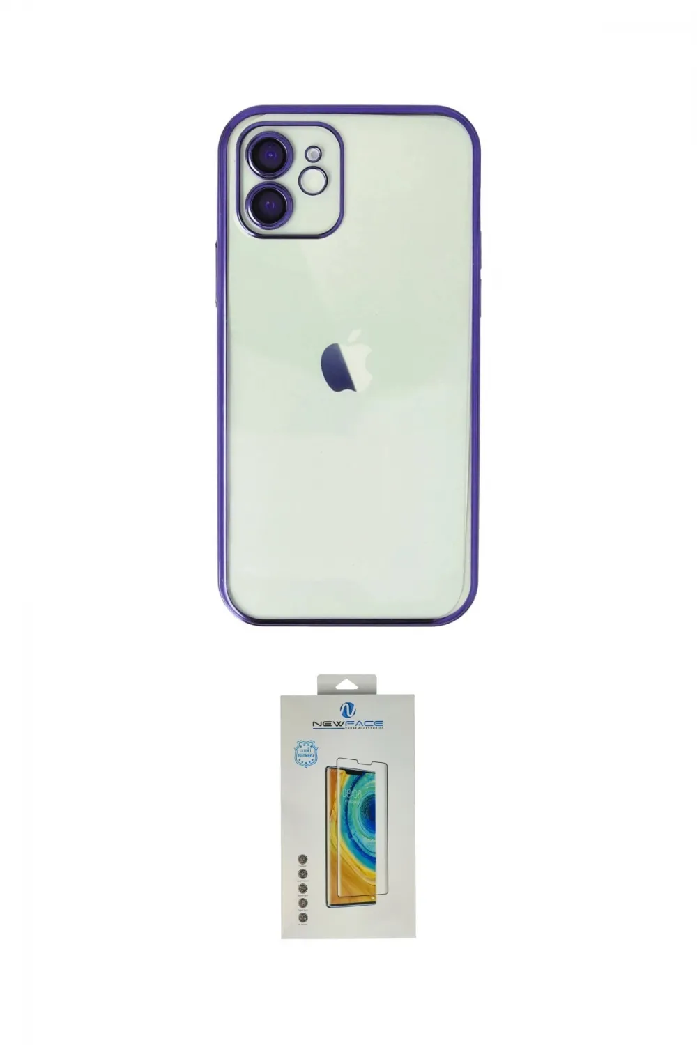 ieg™ iPhone 12 Kılıf Vadi Minimal - Siyah Polymer Nano Ekran Koruyucu