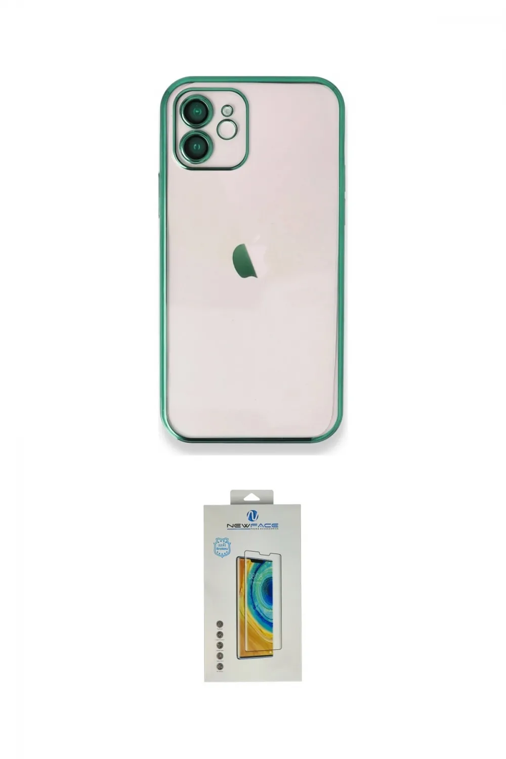 ieg™ iPhone 12 Kılıf Vadi Minimal - Siyah Polymer Nano Ekran Koruyucu