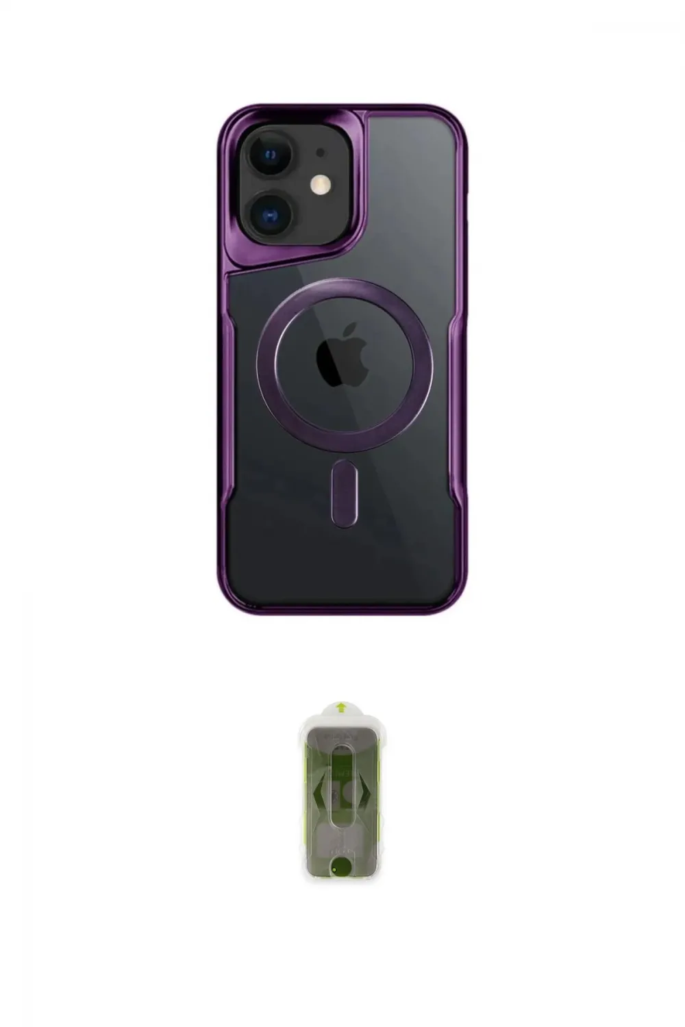 ieg™ iPhone 12 Kılıf Yadigar Klasik Özel Seri - Siyah Joko Magic 5D Hayalet Cam