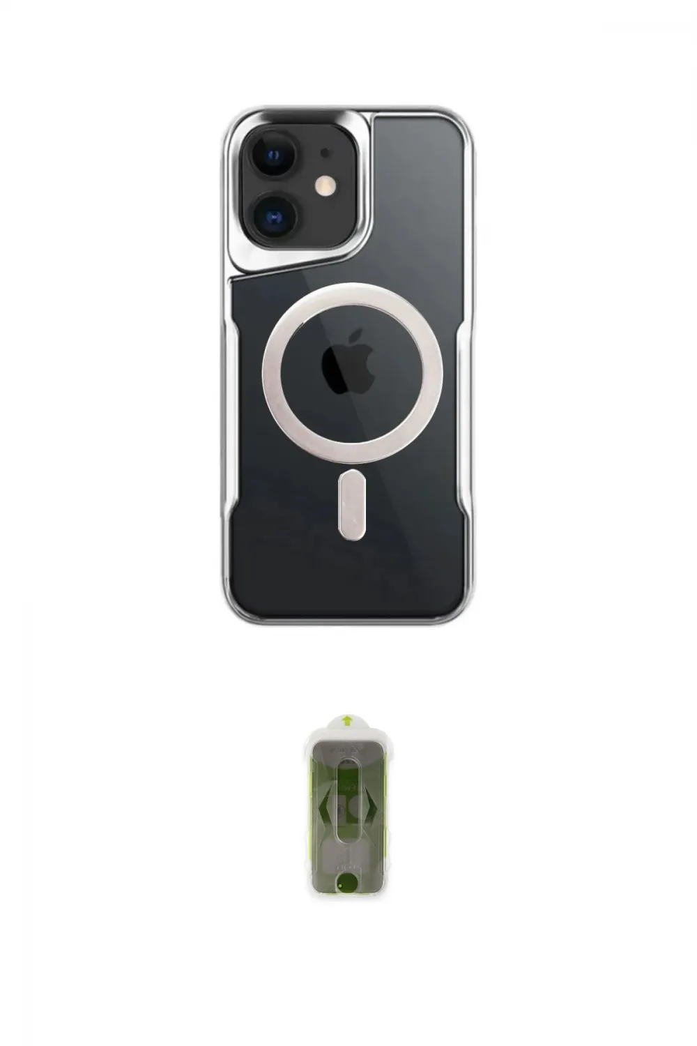ieg™ iPhone 12 Kılıf Yadigar Klasik Özel Seri - Siyah Joko Magic 5D Hayalet Cam