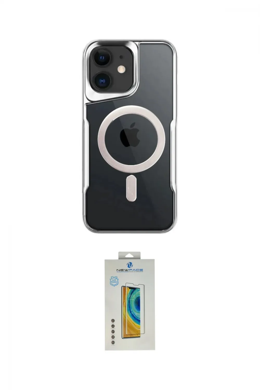 ieg™ iPhone 12 Kılıf Yadigar Klasik Özel Seri - Siyah Polymer Nano Ekran Koruyucu
