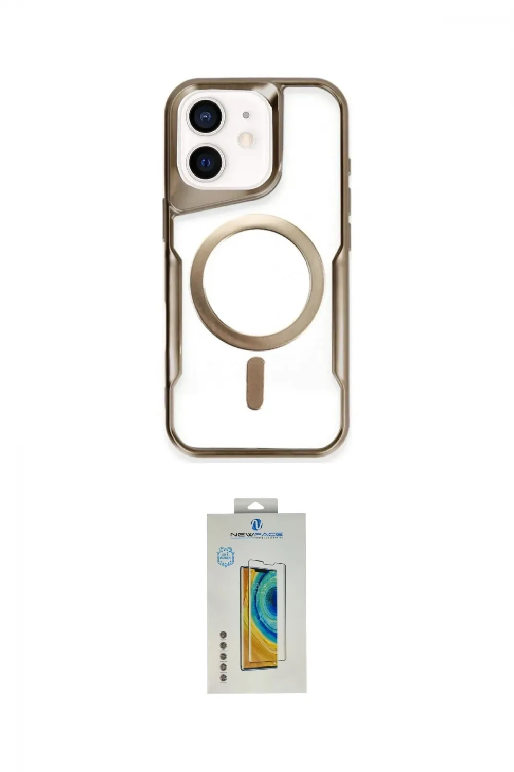 ieg™ iPhone 12 Kılıf Yadigar Klasik Özel Seri - Siyah Polymer Nano Ekran Koruyucu