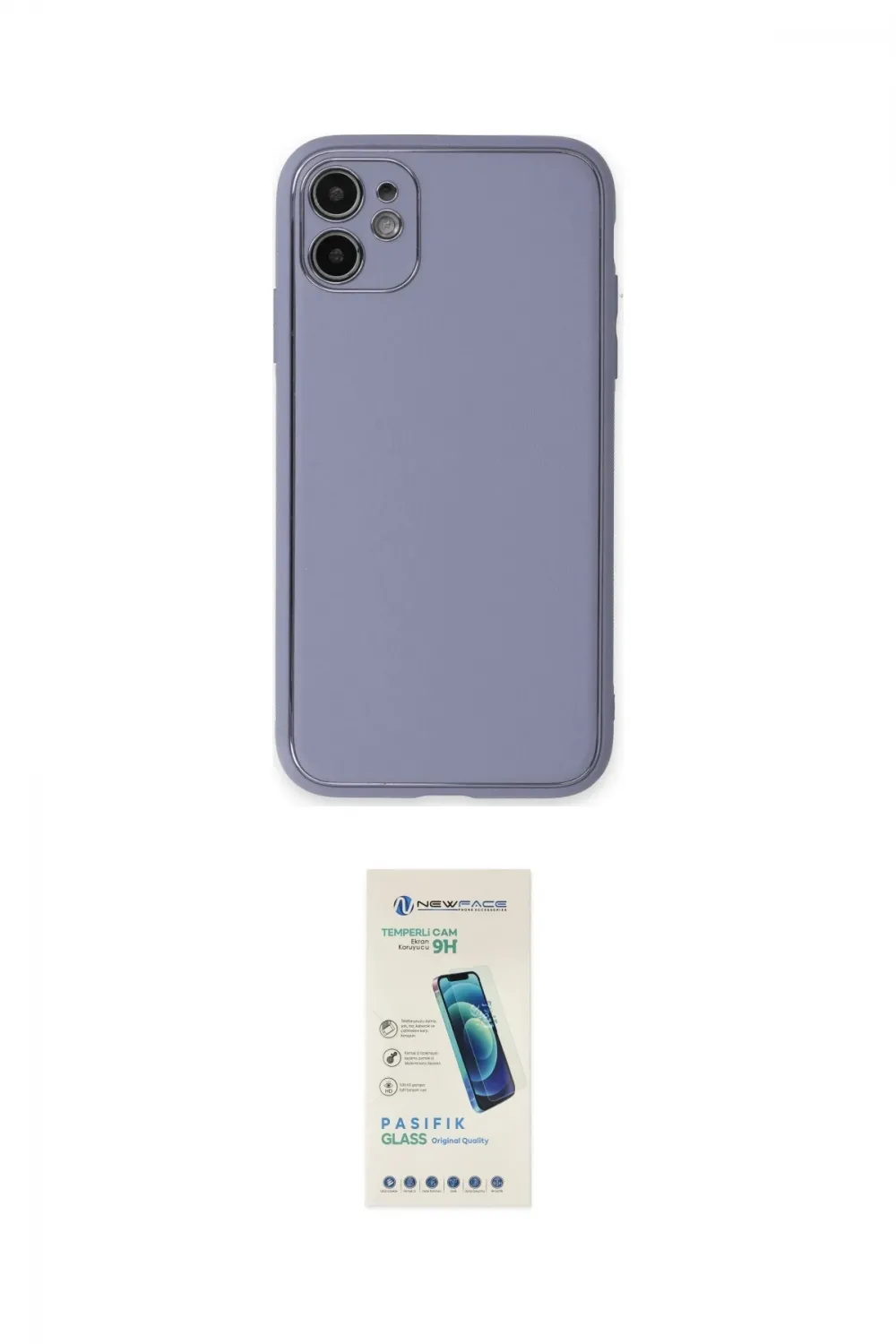 ieg™ iPhone 12 Kılıf Yadigar Klasik - Şeffaf Pasifik Cam Ekran Koruyucu