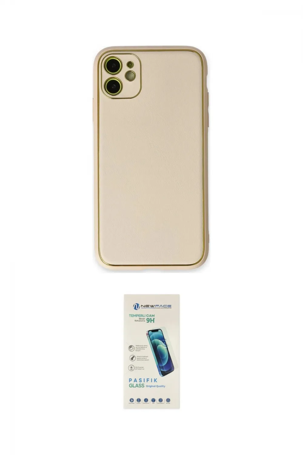 ieg™ iPhone 12 Kılıf Yadigar Klasik - Şeffaf Pasifik Cam Ekran Koruyucu