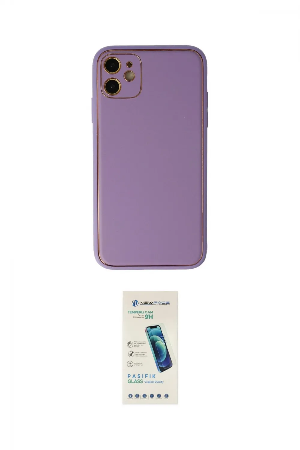 ieg™ iPhone 12 Kılıf Yadigar Klasik - Şeffaf Pasifik Cam Ekran Koruyucu