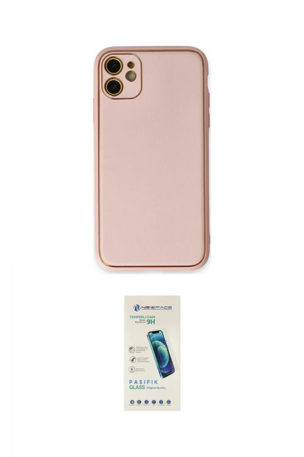 ieg™ iPhone 12 Kılıf Yadigar Klasik - Şeffaf Pasifik Cam Ekran Koruyucu