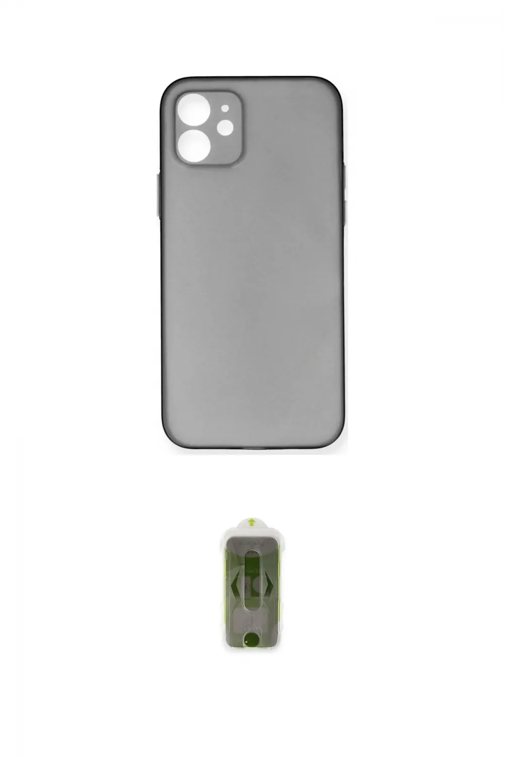 ieg™ iPhone 12 Kılıf Yadigar Yansıma Serisi - Siyah Joko Magic 5D Hayalet Cam