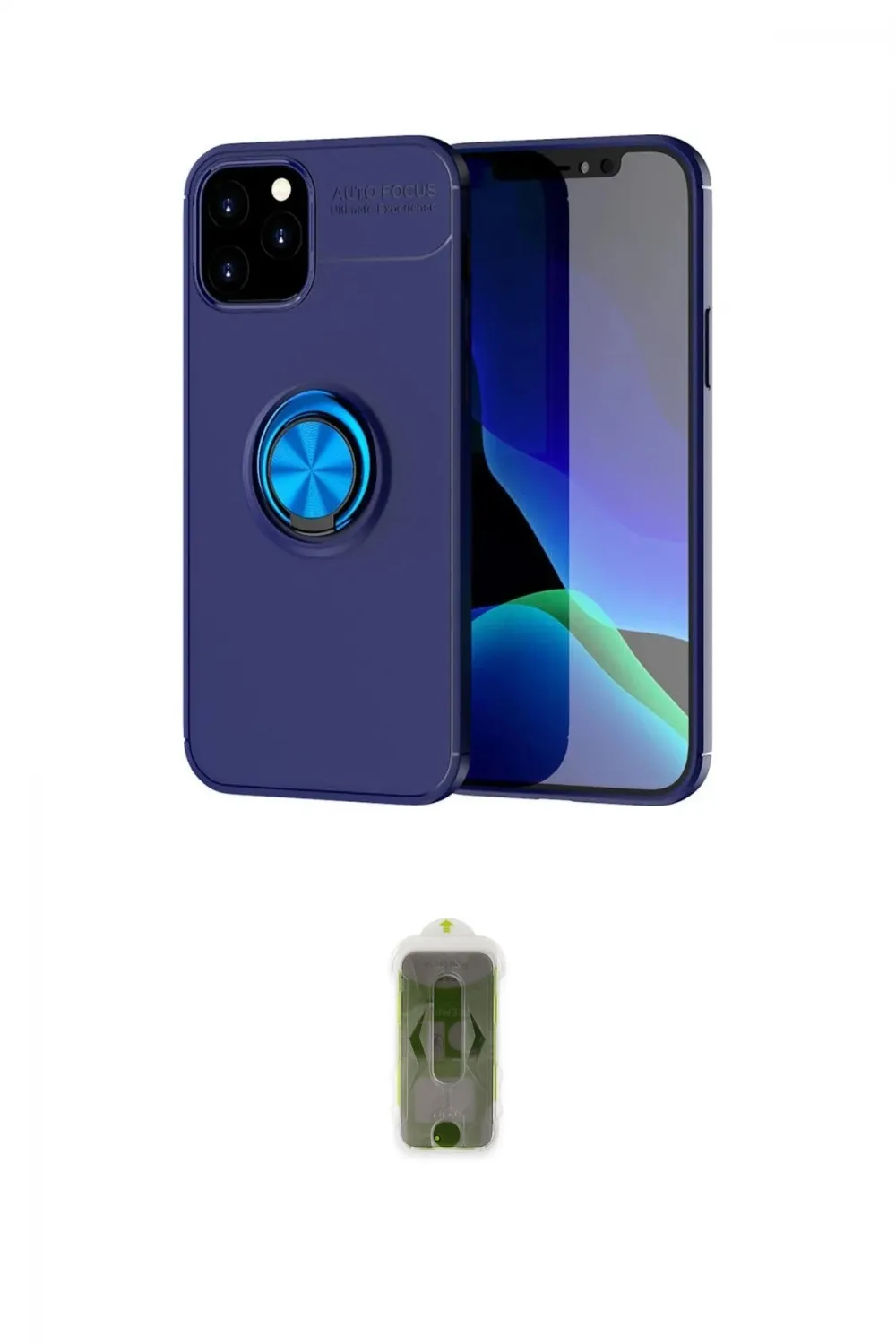 ieg™ iPhone 12 Kılıf Yankı Form Prime - Siyah Joko Magic 5D Hayalet Cam