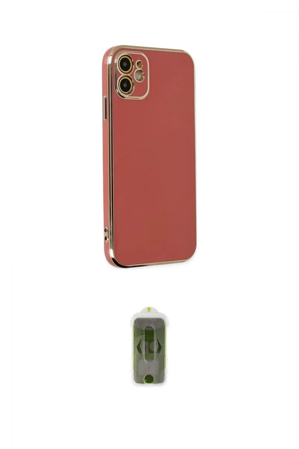 ieg™ iPhone 12 Kılıf Yankı Serisi - Siyah Joko Magic 5D Hayalet Cam