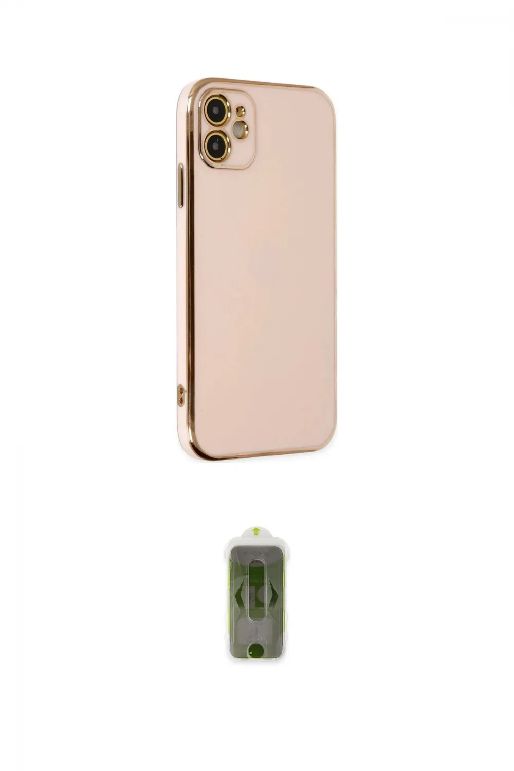 ieg™ iPhone 12 Kılıf Yankı Serisi - Siyah Joko Magic 5D Hayalet Cam