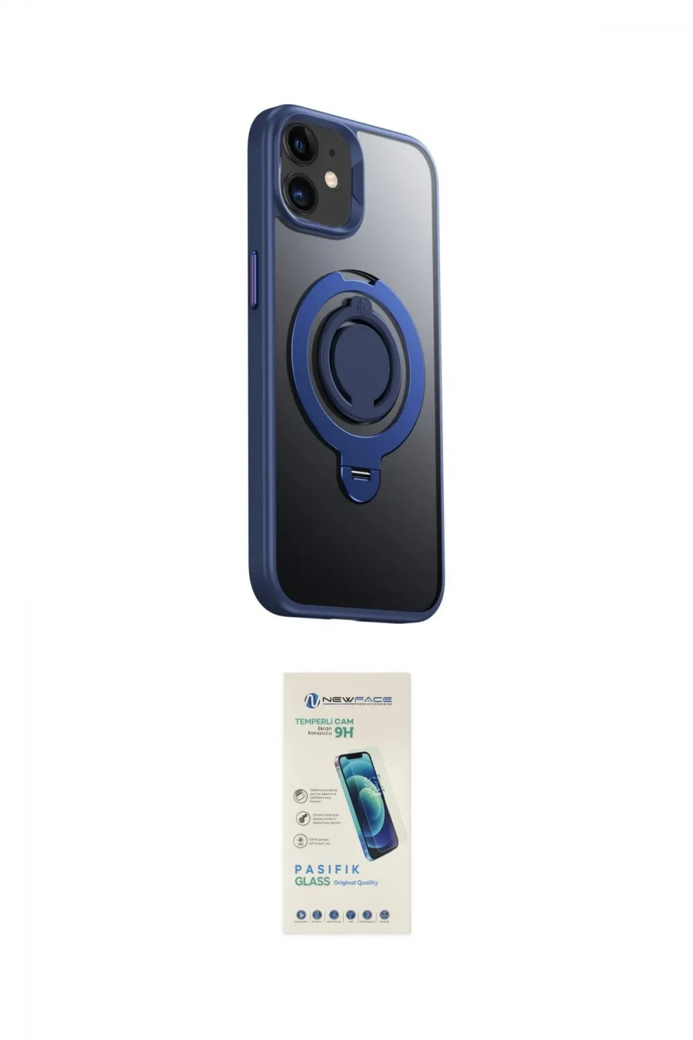 ieg™ iPhone 12 Kılıf Zirve Çizgi Prime - Şeffaf Pasifik Cam Ekran Koruyucu
