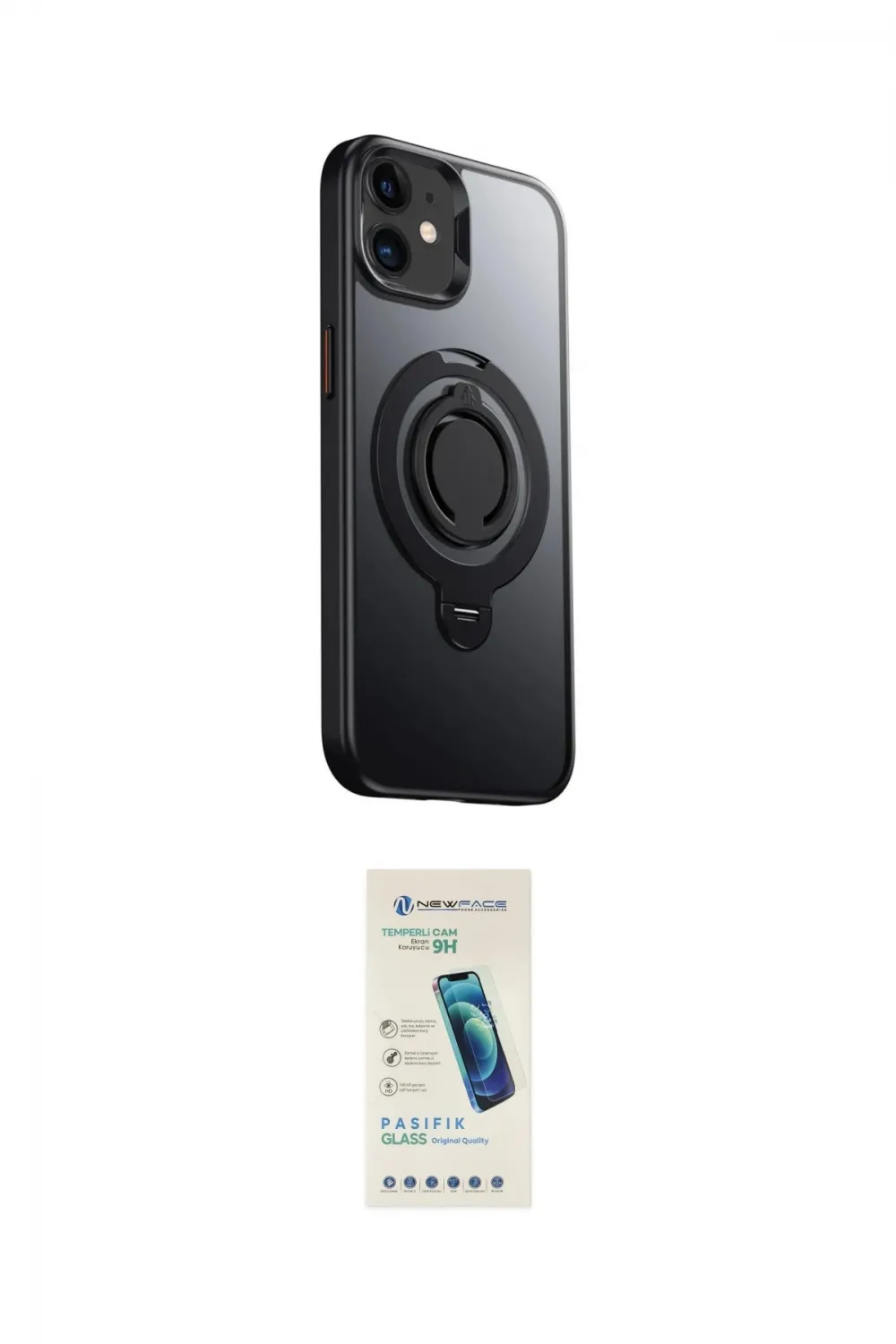 ieg™ iPhone 12 Kılıf Zirve Çizgi Prime - Şeffaf Pasifik Cam Ekran Koruyucu