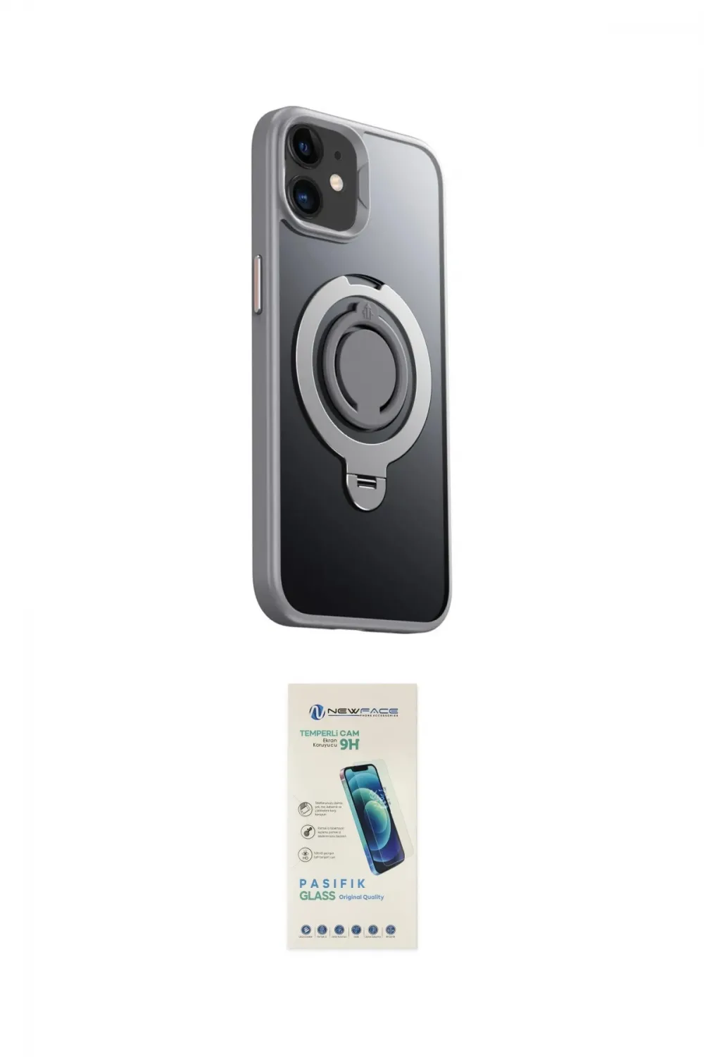 ieg™ iPhone 12 Kılıf Zirve Çizgi Prime - Şeffaf Pasifik Cam Ekran Koruyucu