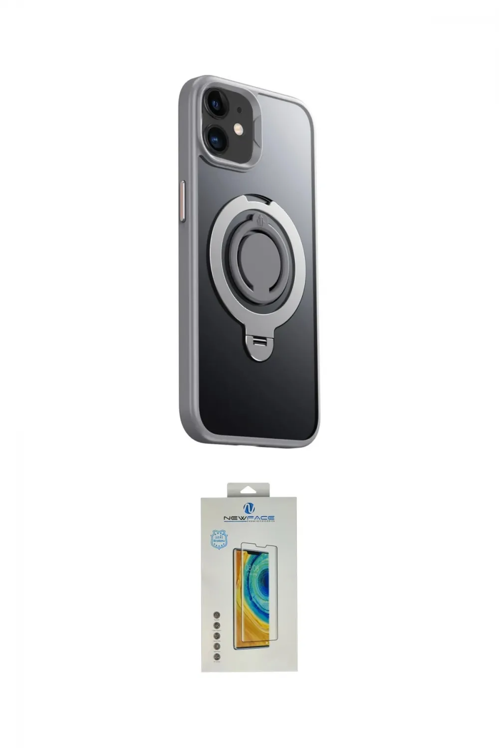 ieg™ iPhone 12 Kılıf Zirve Çizgi Prime - Siyah Polymer Nano Ekran Koruyucu