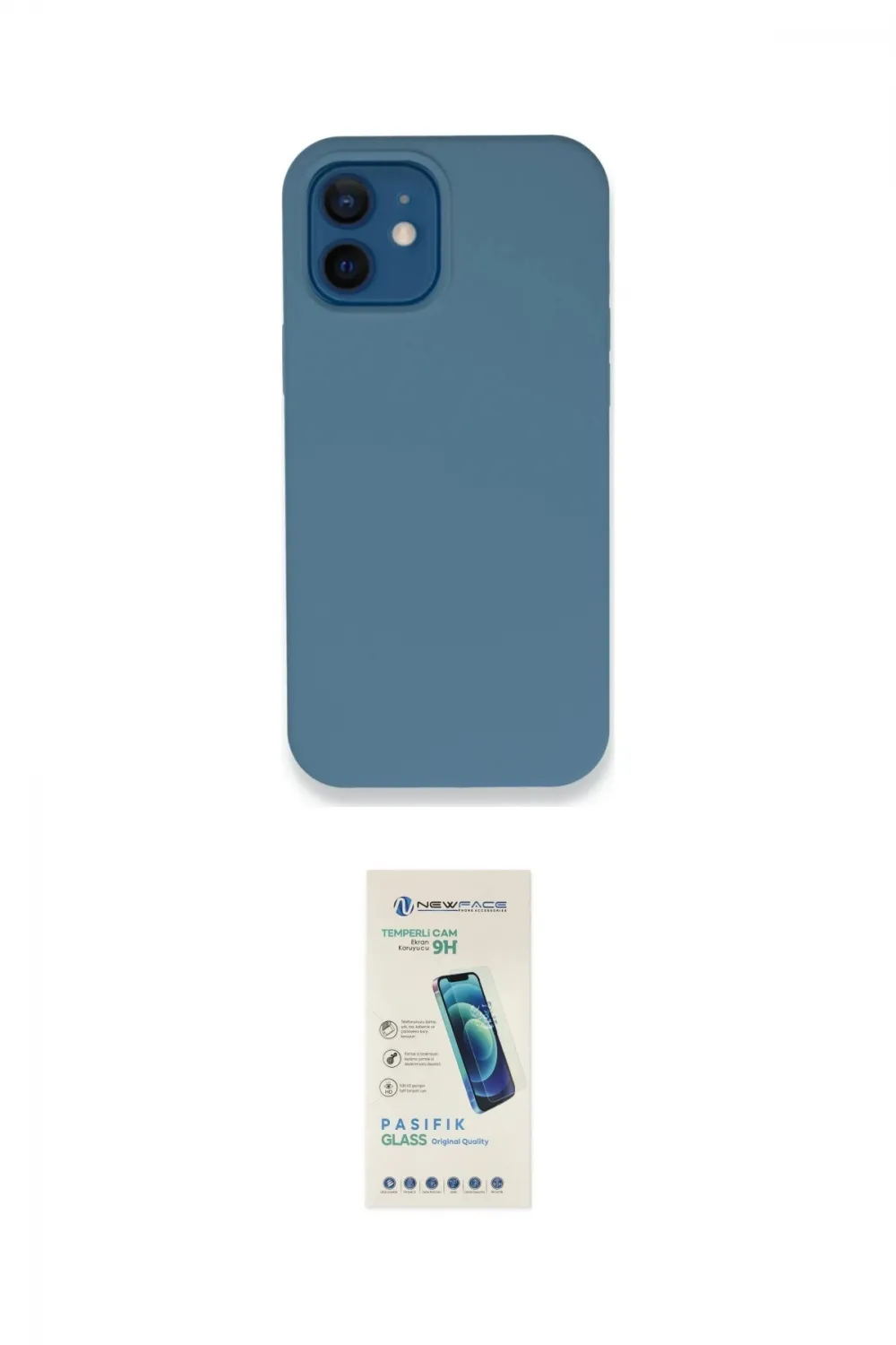 ieg™ iPhone 12 Kılıf Zirve Modern Özel Seri - Şeffaf Pasifik Cam Ekran Koruyucu