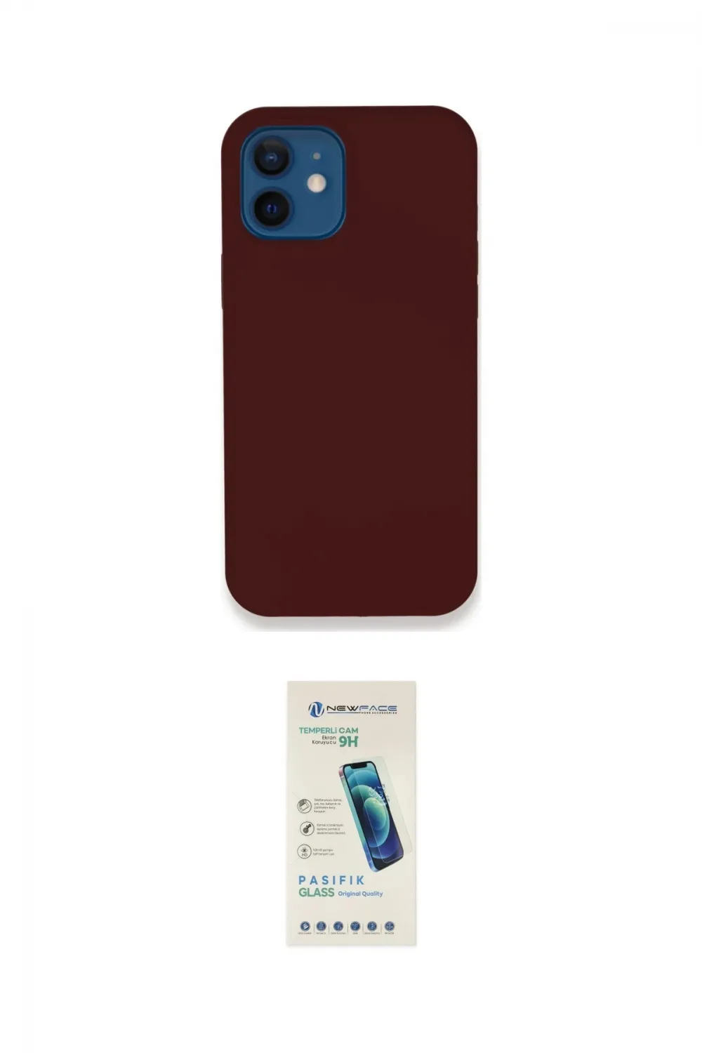 ieg™ iPhone 12 Kılıf Zirve Modern Özel Seri - Şeffaf Pasifik Cam Ekran Koruyucu