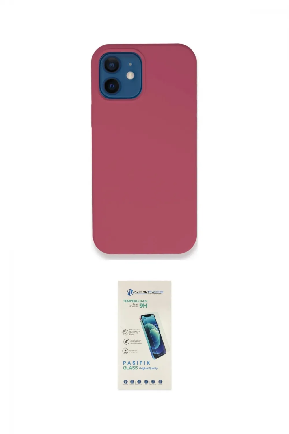 ieg™ iPhone 12 Kılıf Zirve Modern Özel Seri - Şeffaf Pasifik Cam Ekran Koruyucu