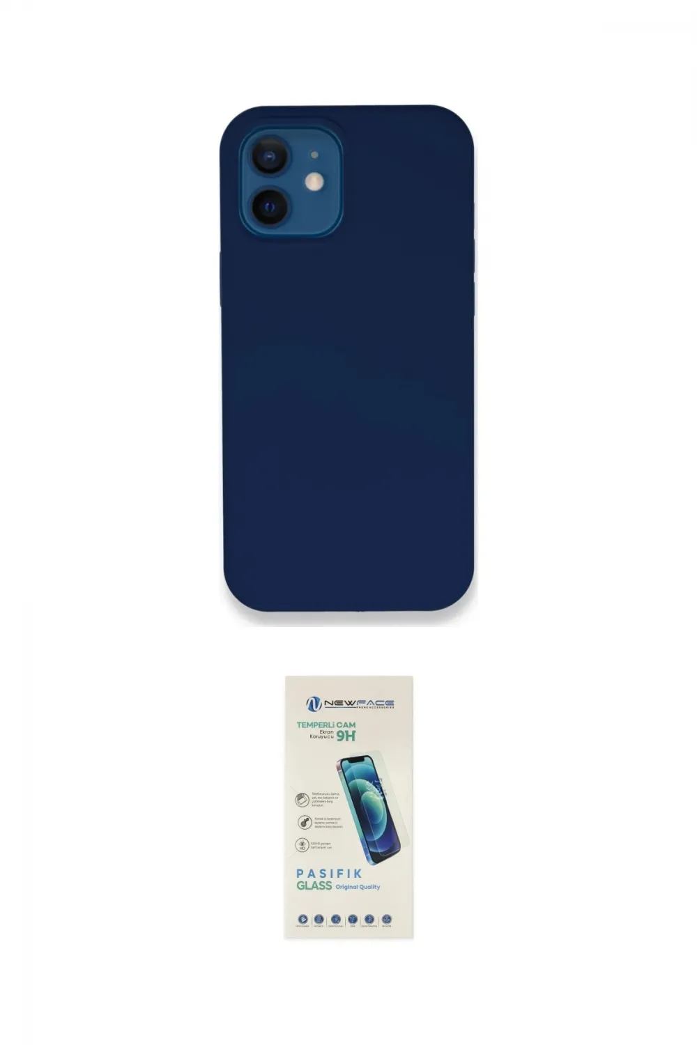 ieg™ iPhone 12 Kılıf Zirve Modern Özel Seri - Şeffaf Pasifik Cam Ekran Koruyucu