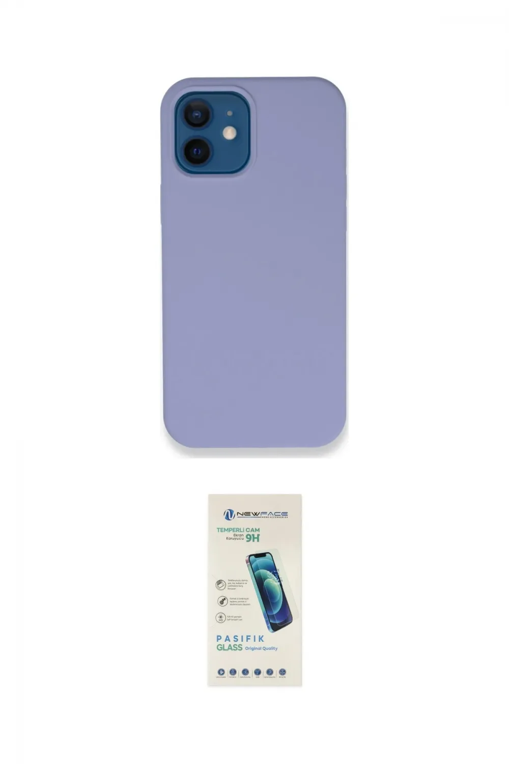 ieg™ iPhone 12 Kılıf Zirve Modern Özel Seri - Şeffaf Pasifik Cam Ekran Koruyucu