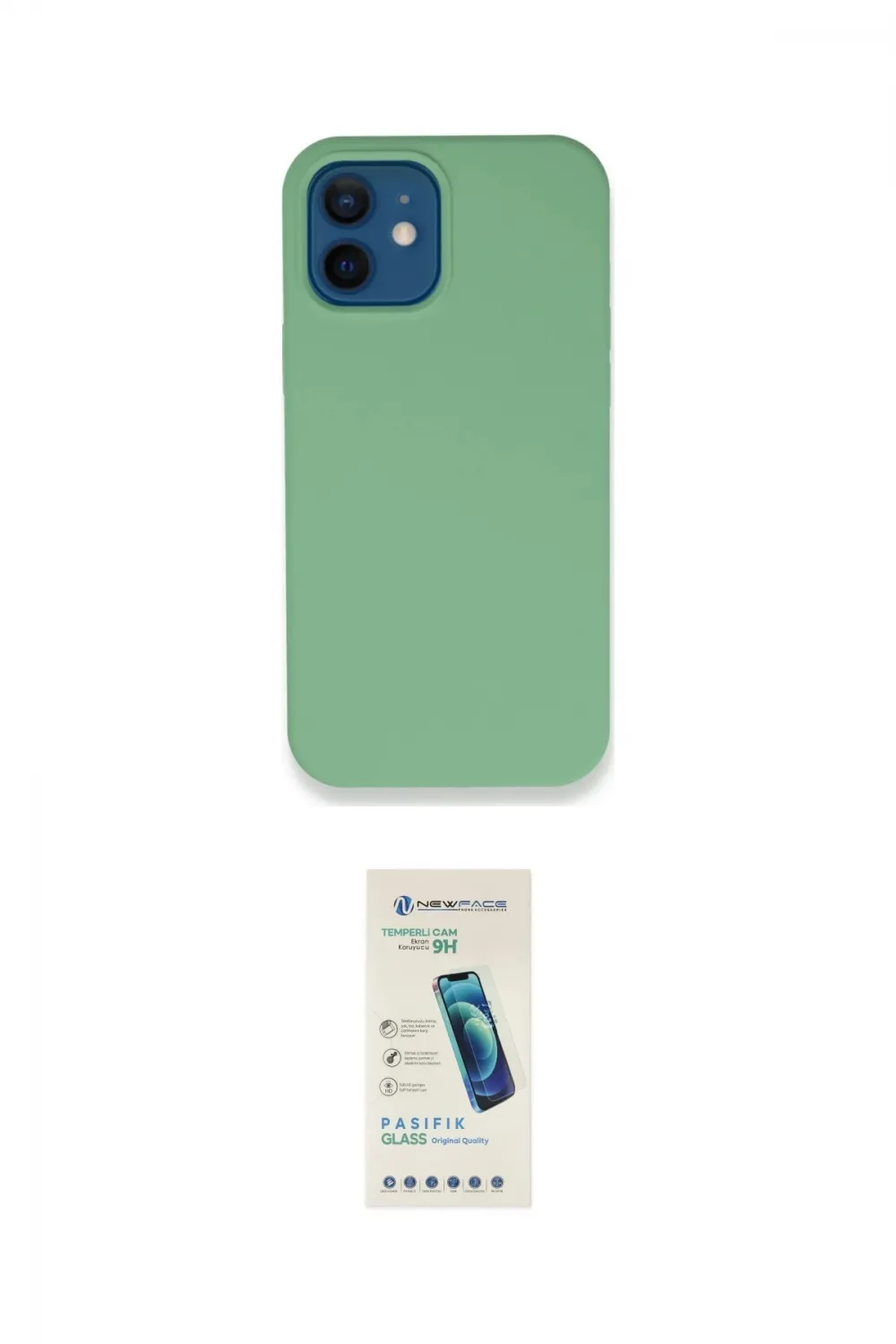 ieg™ iPhone 12 Kılıf Zirve Modern Özel Seri - Şeffaf Pasifik Cam Ekran Koruyucu