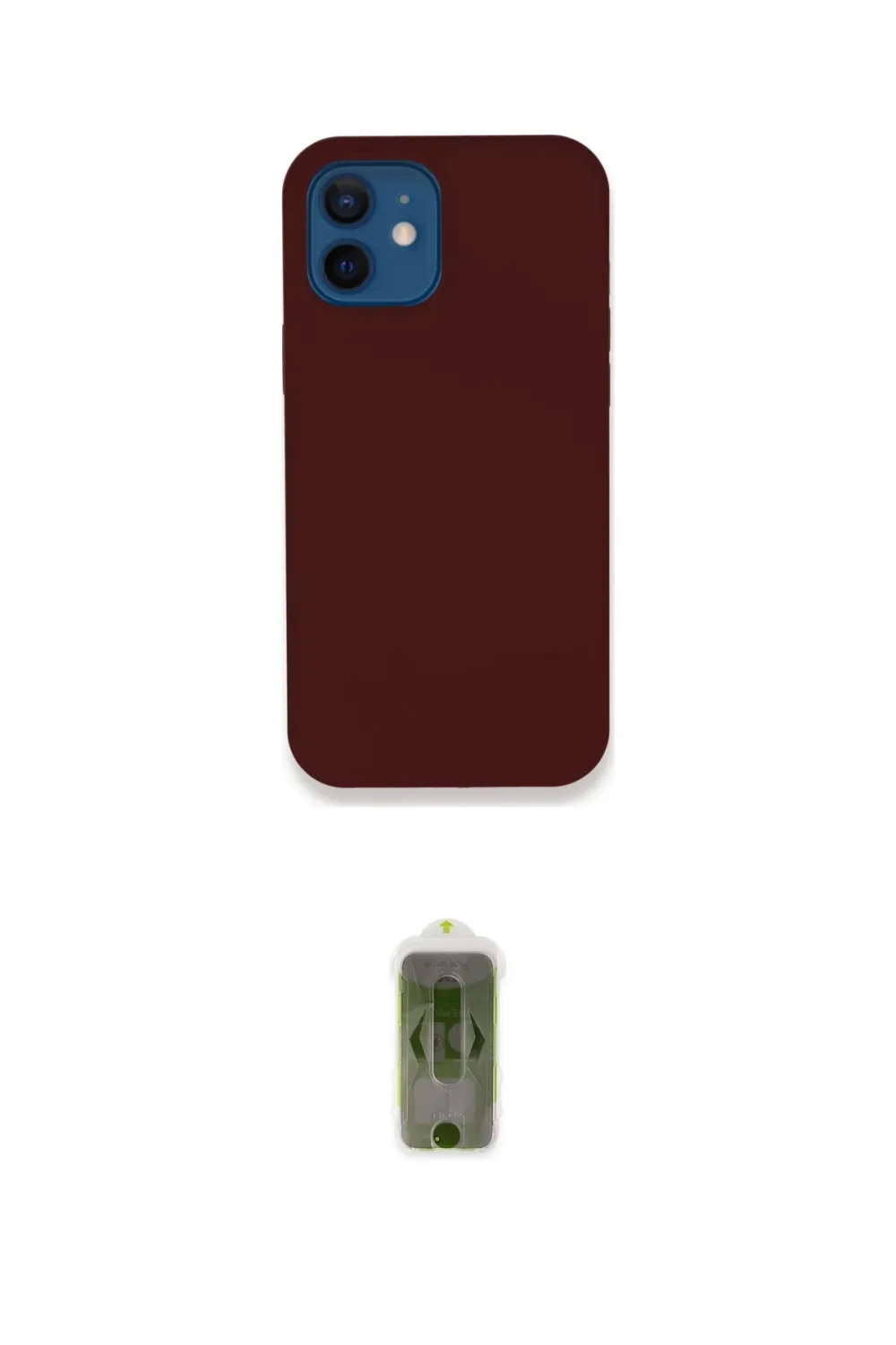 ieg™ iPhone 12 Kılıf Zirve Modern Özel Seri - Siyah Joko Magic 5D Hayalet Cam