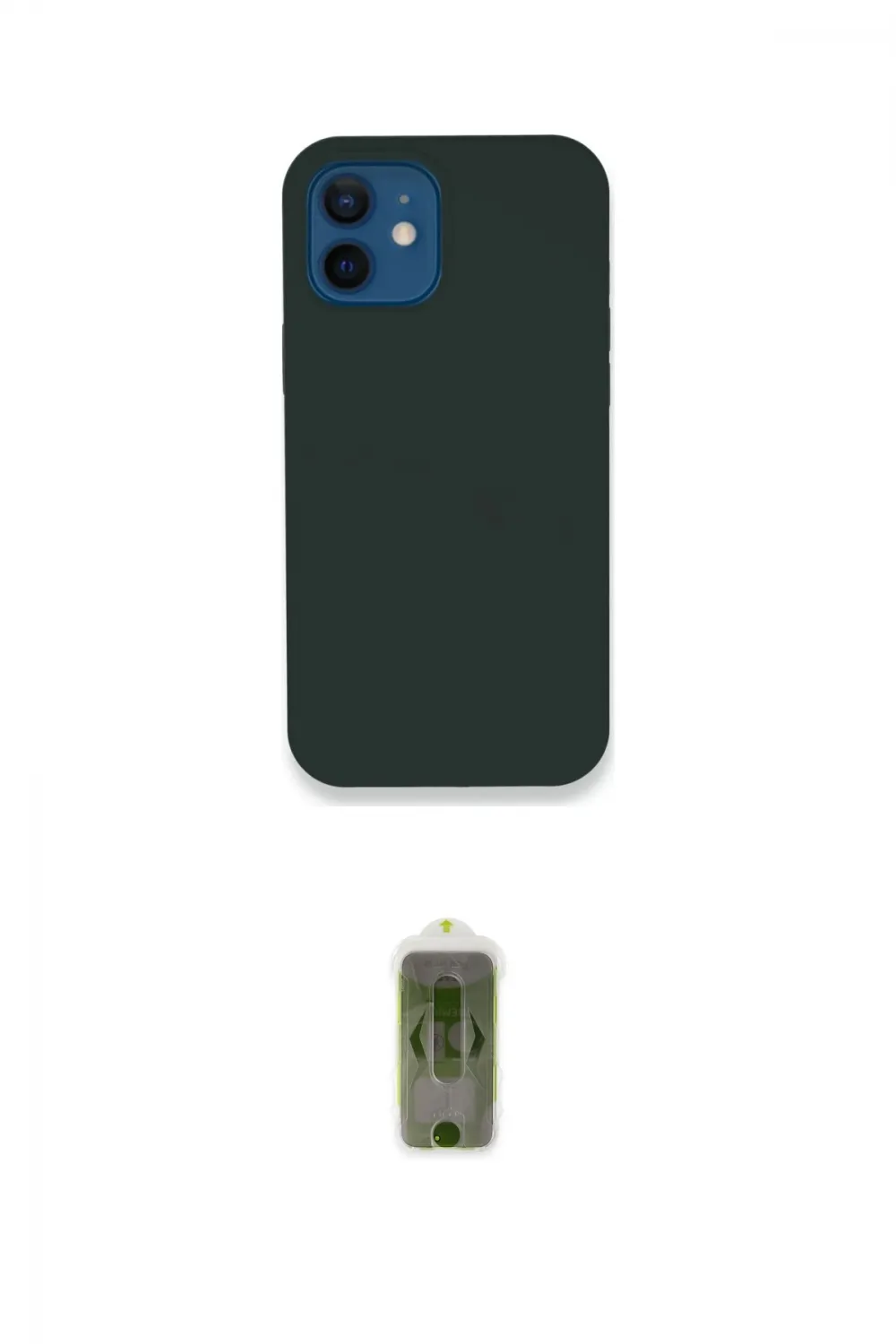 ieg™ iPhone 12 Kılıf Zirve Modern Özel Seri - Siyah Joko Magic 5D Hayalet Cam