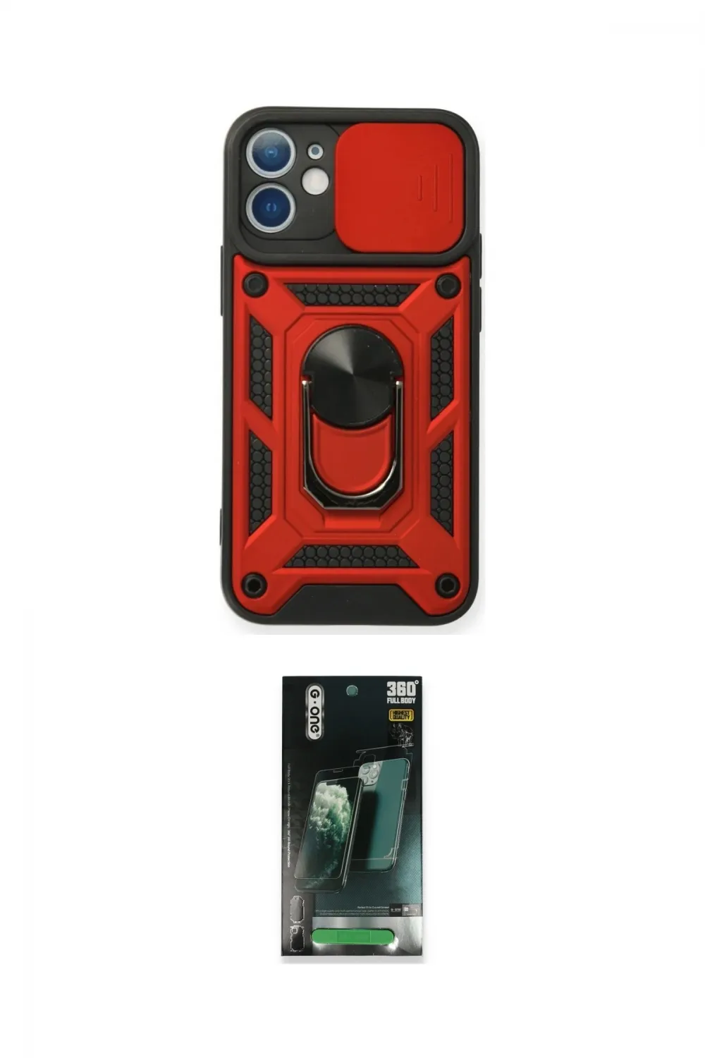 ieg™ iPhone 12 Mini Kılıf Ahenk Klasik - Şeffaf 360 Full Body Arka Koruyucu