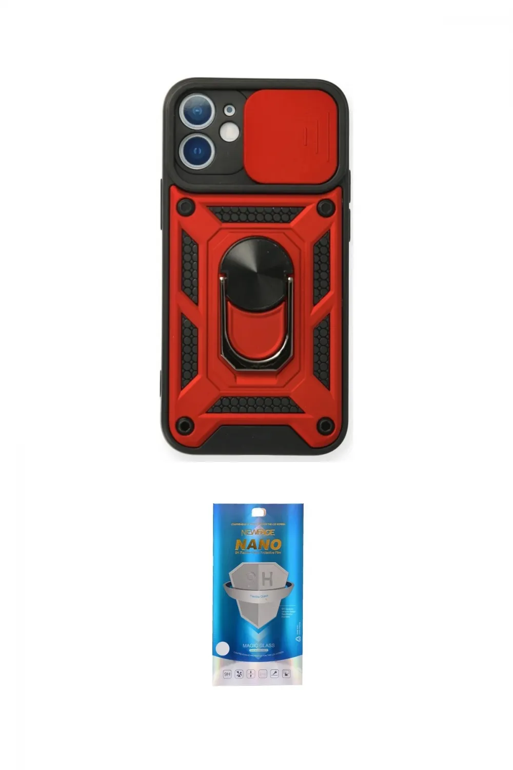ieg™ iPhone 12 Mini Kılıf Ahenk Klasik - Şeffaf Royal Nano Ekran Koruyucu