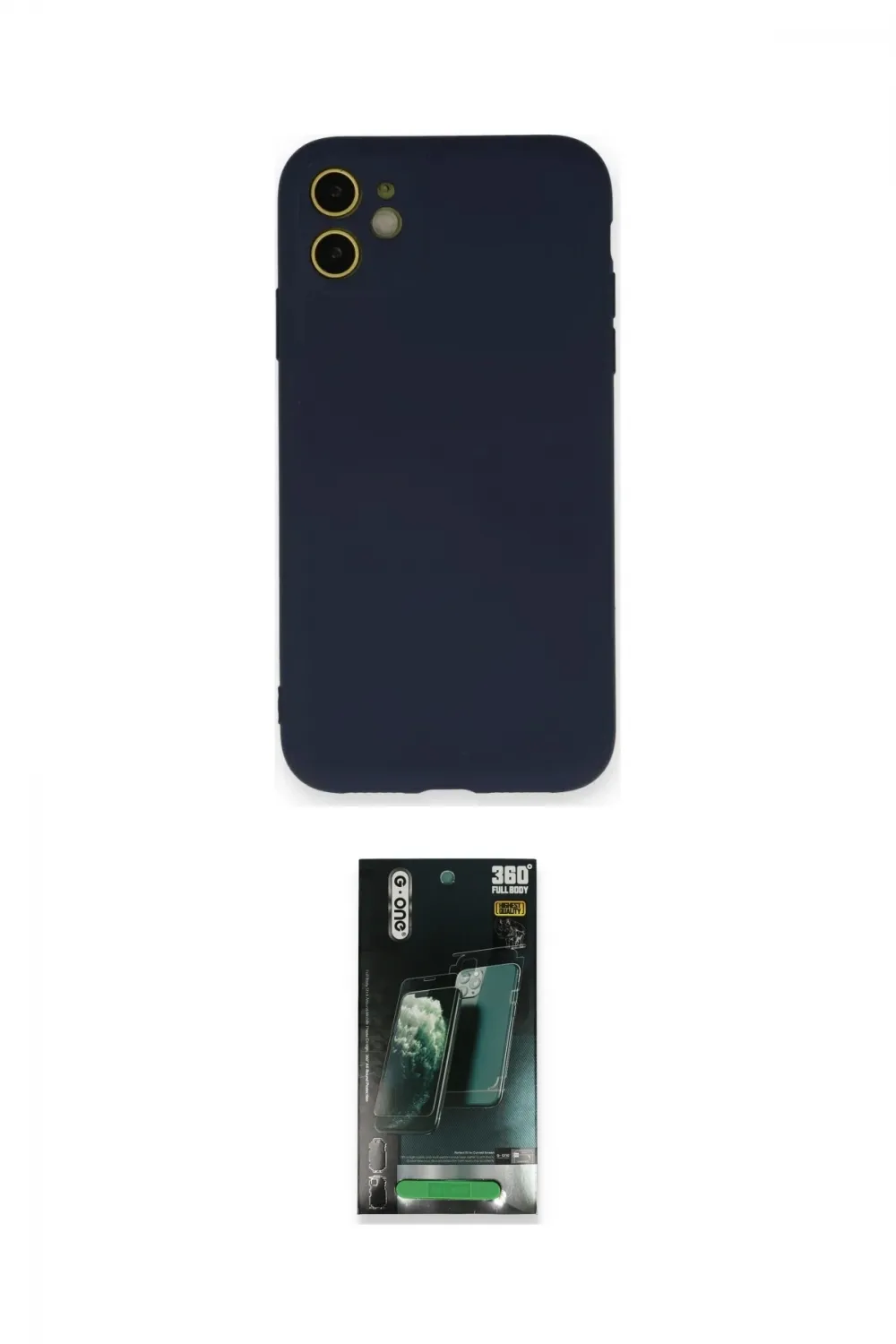 ieg™ iPhone 12 Mini Kılıf Ahenk Serisi - Şeffaf 360 Full Body Arka Koruyucu