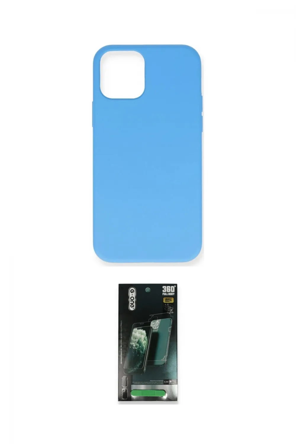 ieg™ iPhone 12 Mini Kılıf Ahenk Serisi - Şeffaf 360 Full Body Arka Koruyucu