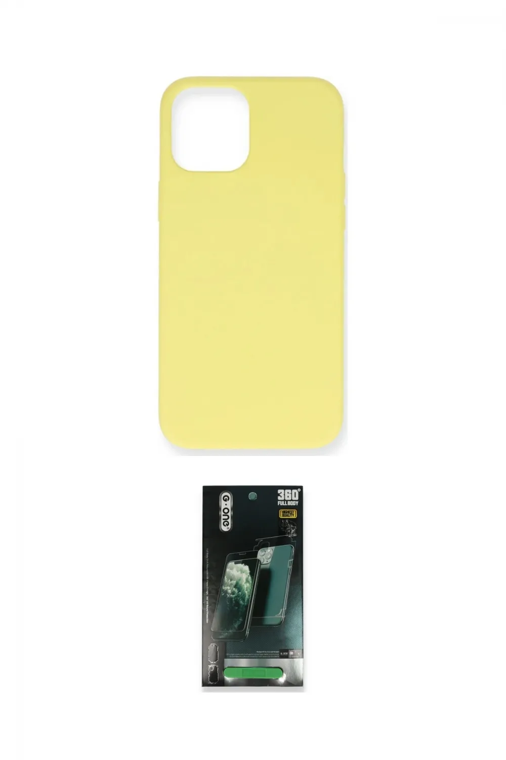 ieg™ iPhone 12 Mini Kılıf Ahenk Serisi - Şeffaf 360 Full Body Arka Koruyucu