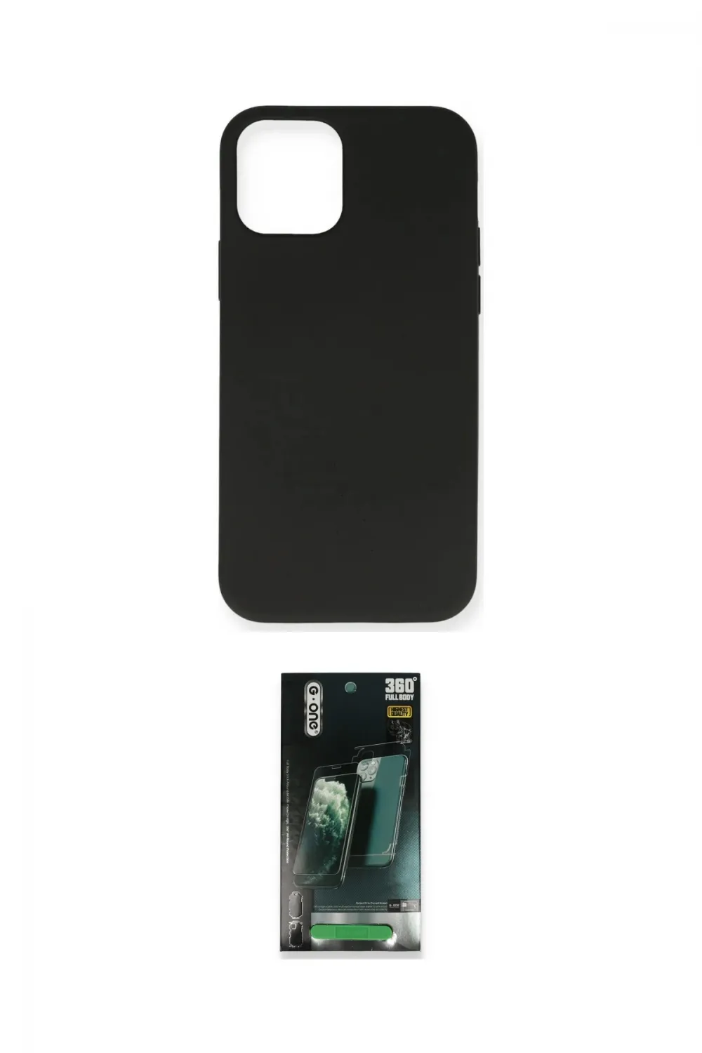 ieg™ iPhone 12 Mini Kılıf Ahenk Serisi - Şeffaf 360 Full Body Arka Koruyucu