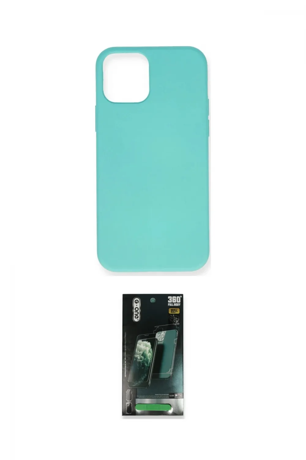 ieg™ iPhone 12 Mini Kılıf Ahenk Serisi - Şeffaf 360 Full Body Arka Koruyucu