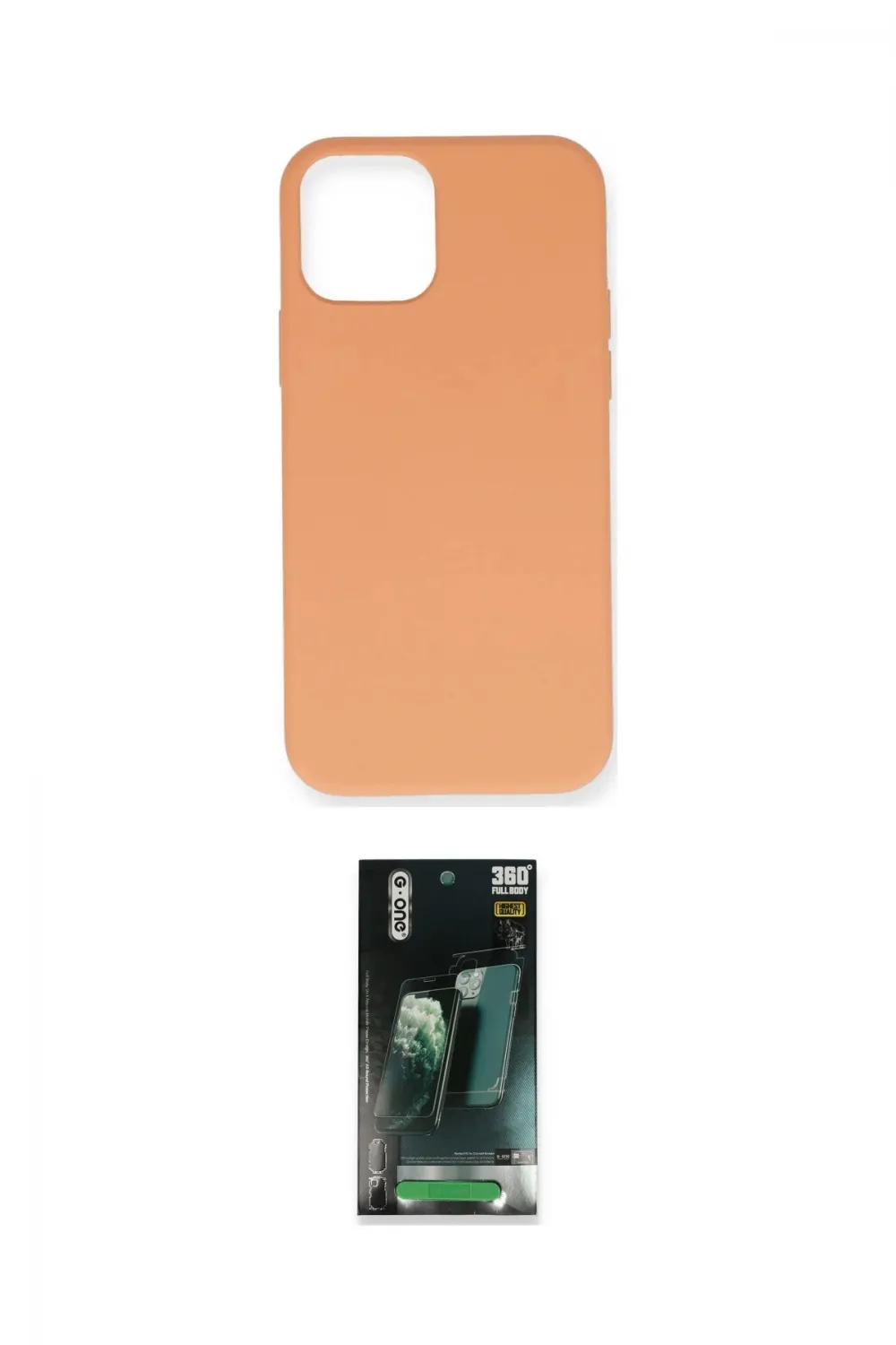 ieg™ iPhone 12 Mini Kılıf Ahenk Serisi - Şeffaf 360 Full Body Arka Koruyucu