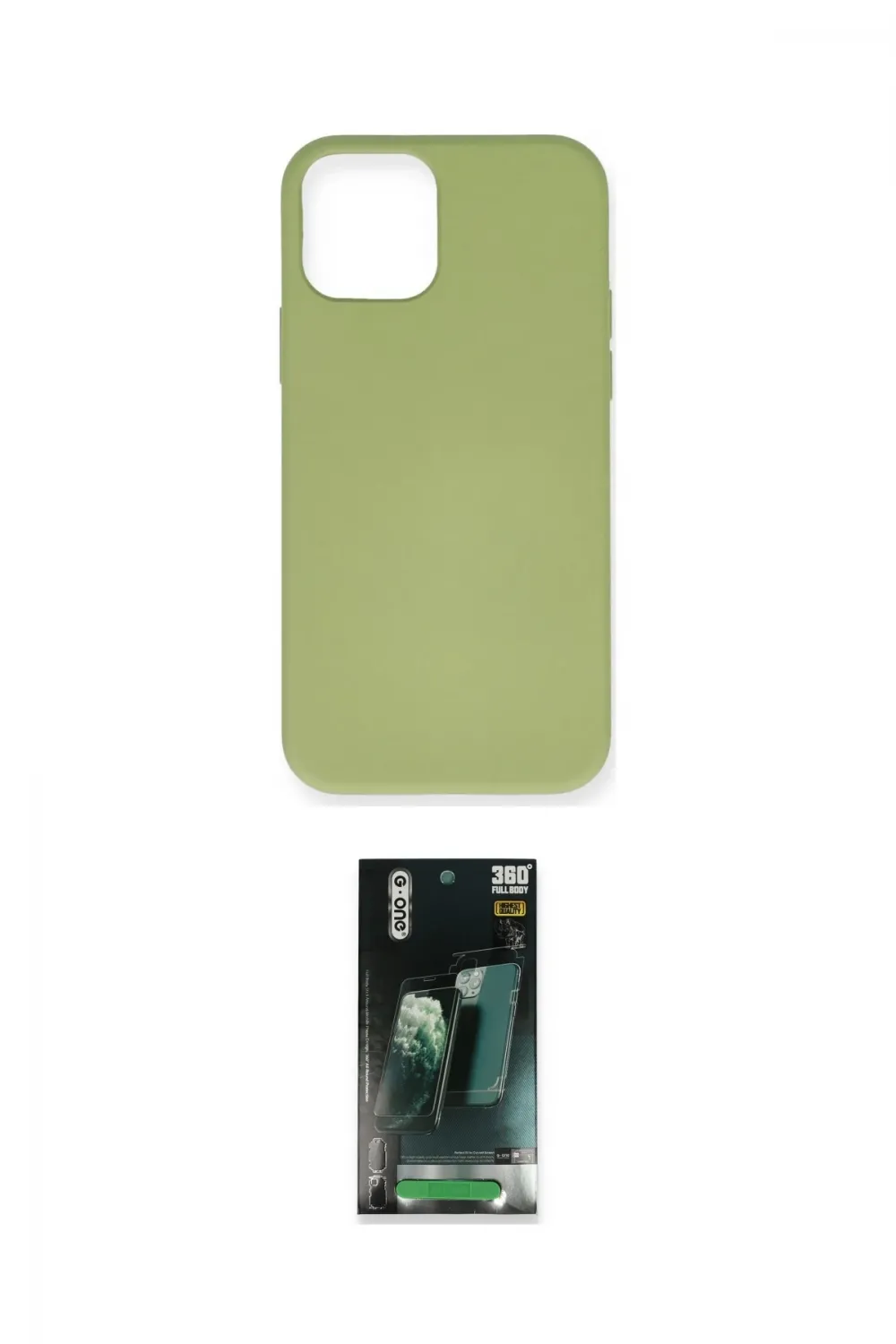 ieg™ iPhone 12 Mini Kılıf Ahenk Serisi - Şeffaf 360 Full Body Arka Koruyucu
