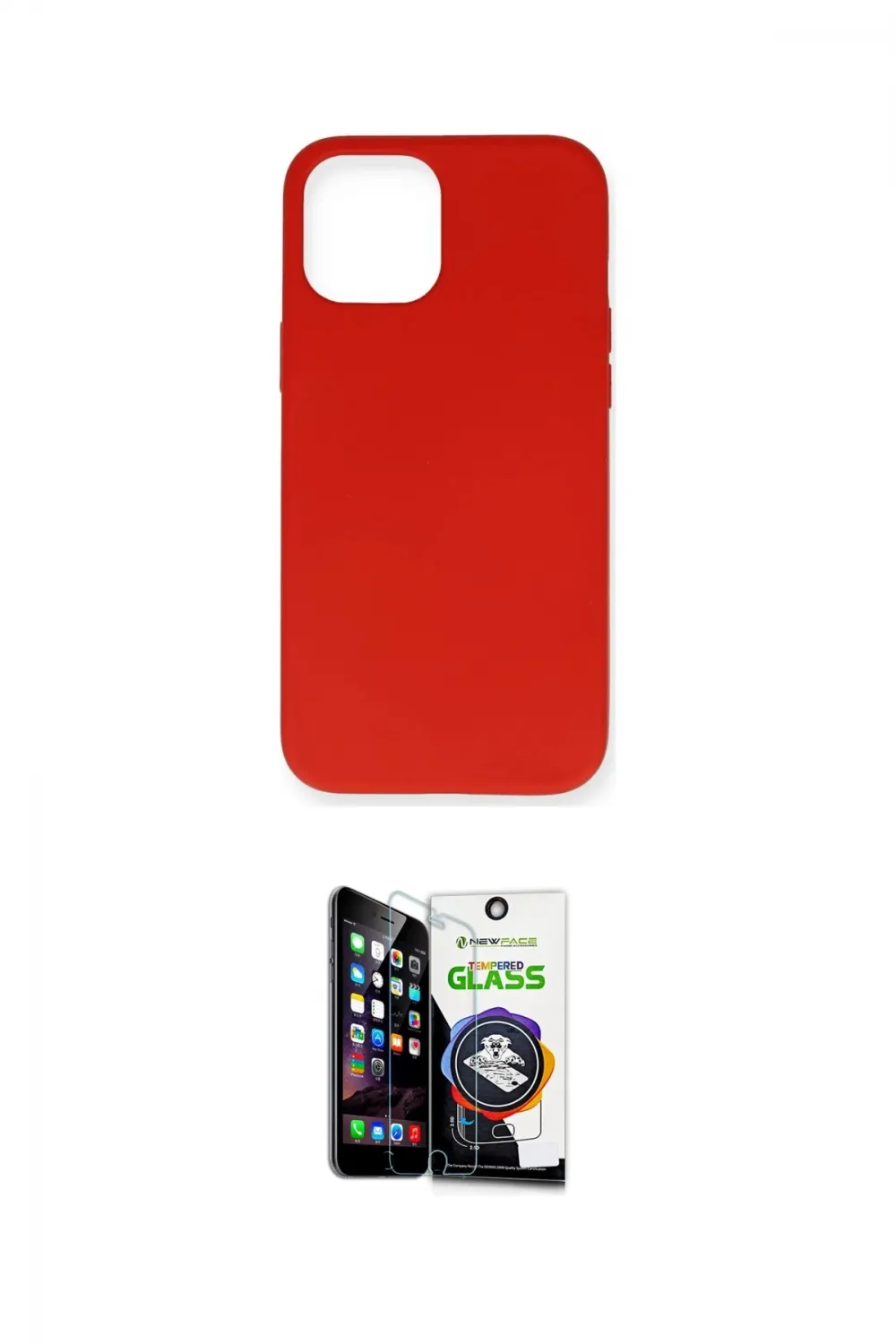 ieg™ iPhone 12 Mini Kılıf Ahenk Serisi - Şeffaf Temperli Cam Ekran Koruyucu